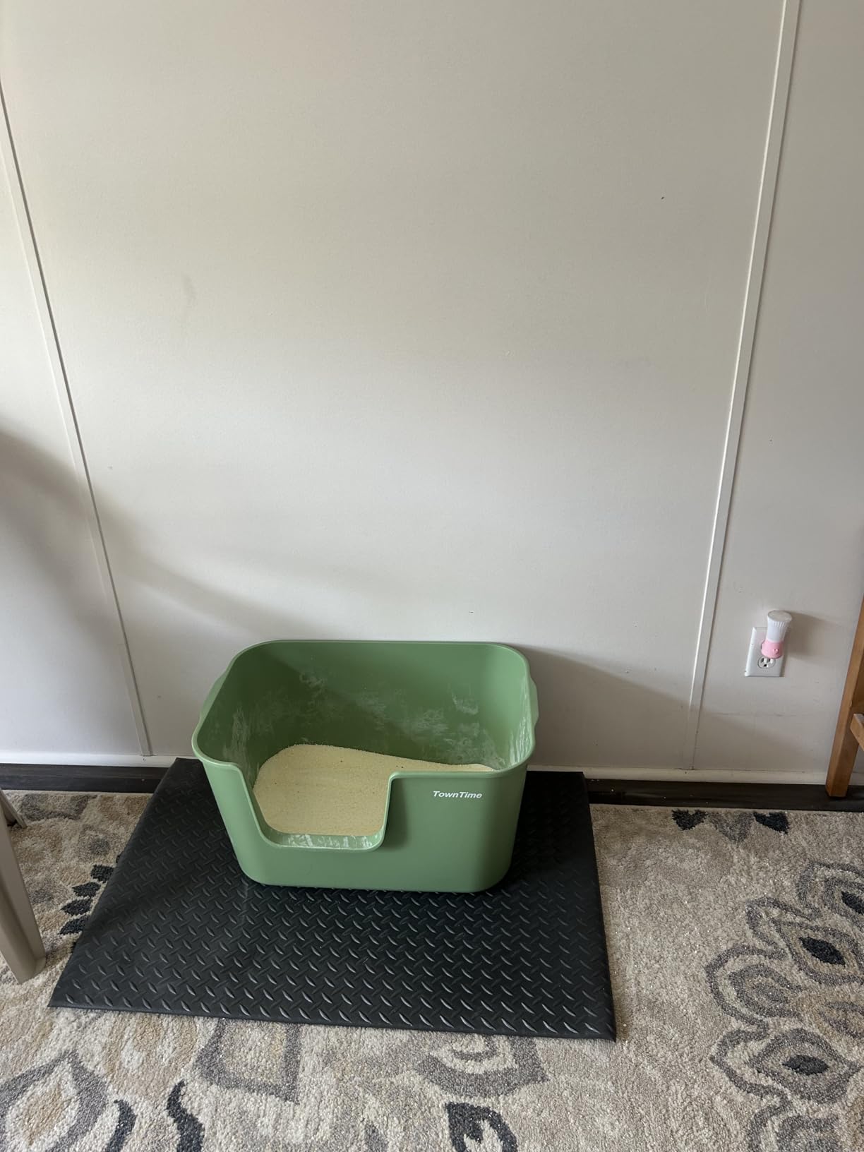 Extra Large Kitty Litter Box with High Sides, Anti-Splashing, Tool-Free Assembly, Multi Cat, Jumbo (Grey) 24.60
