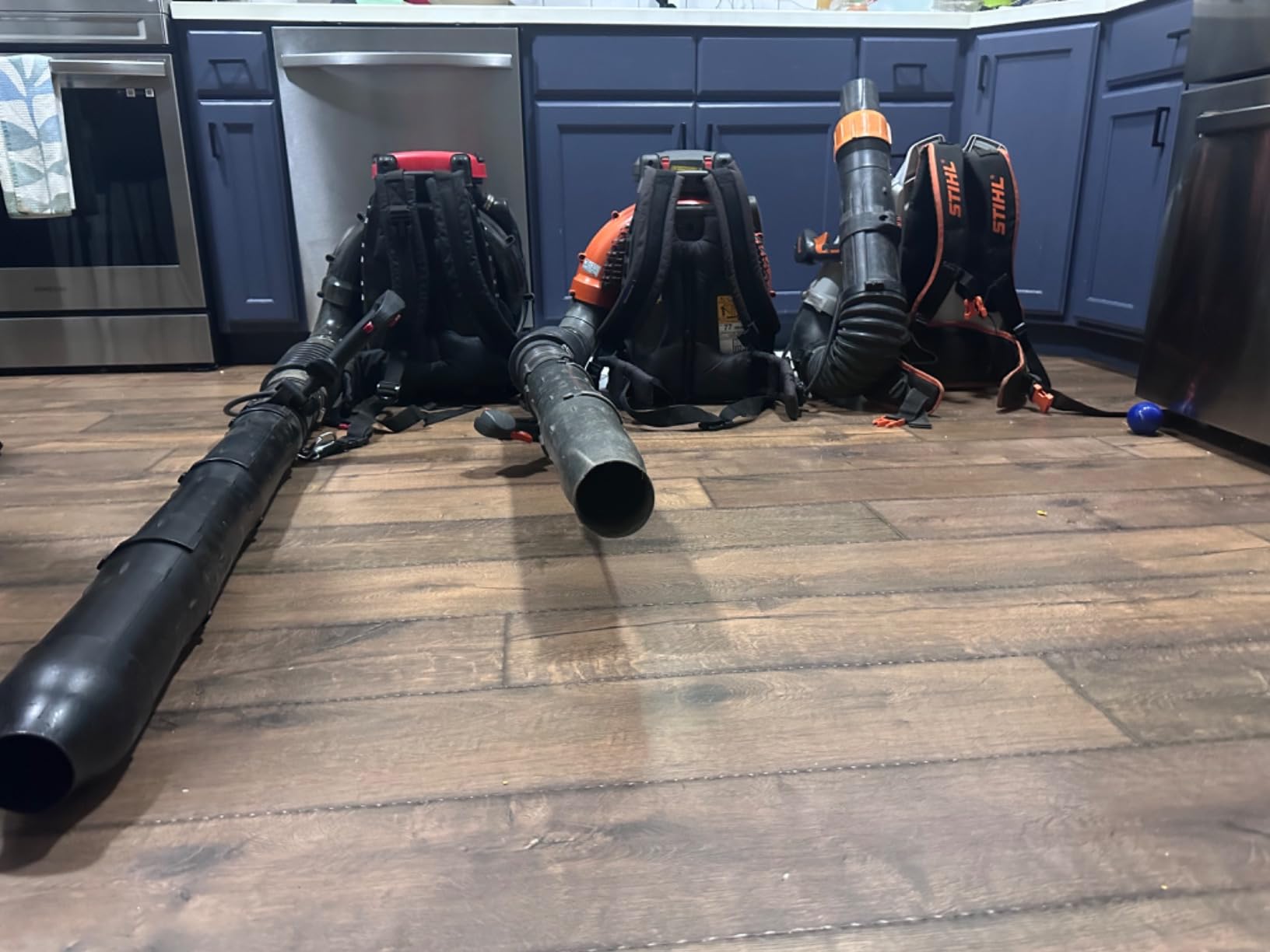 PRORUN 75.6cc 1020 CFM 240 MPH Gas-Powered 2-Cycle Backpack Leaf Blower, PBB2884 customer photo 1