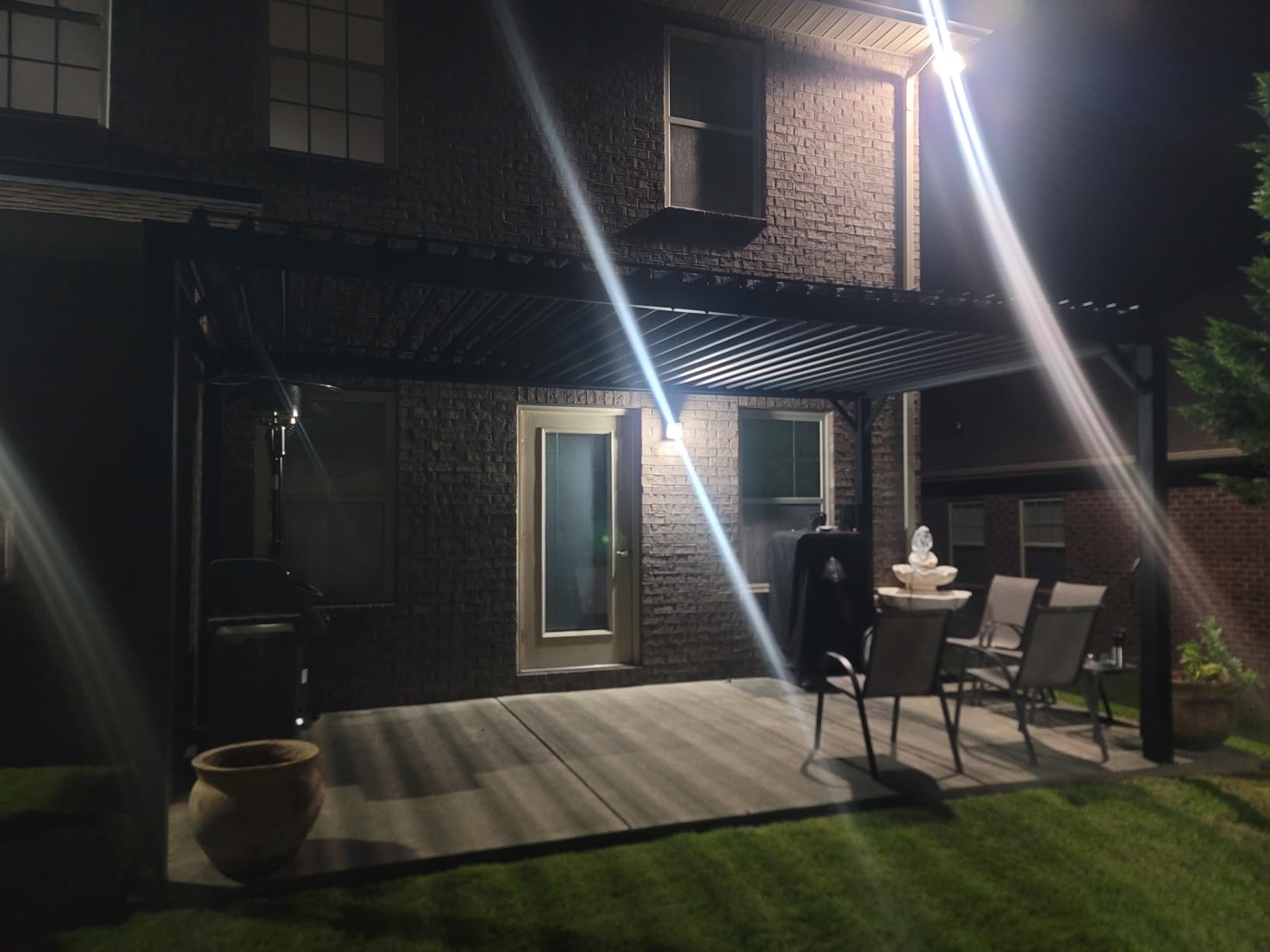 Backyard Discovery Sarasota 20' x 10' Galvanized Steel Louvered Pergola Kit with Adjustable Roof, Shade, Rain Protection, High-Wind Rating, Gutter System for Outdoor Patio, Garden, Deck, Entertaining customer photo 2