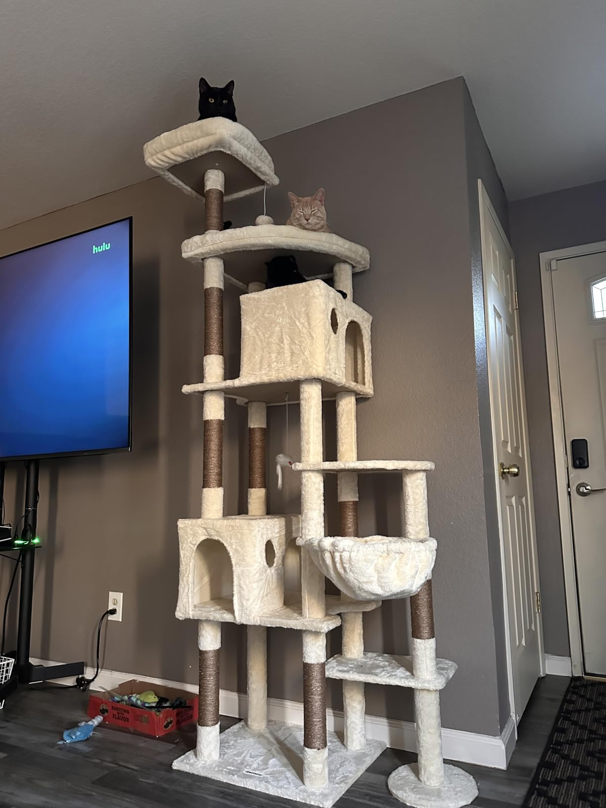 Globlazer Giant Cat Tree for Indoor Large Cats, 83in, F83, Dark Grey customer photo 1