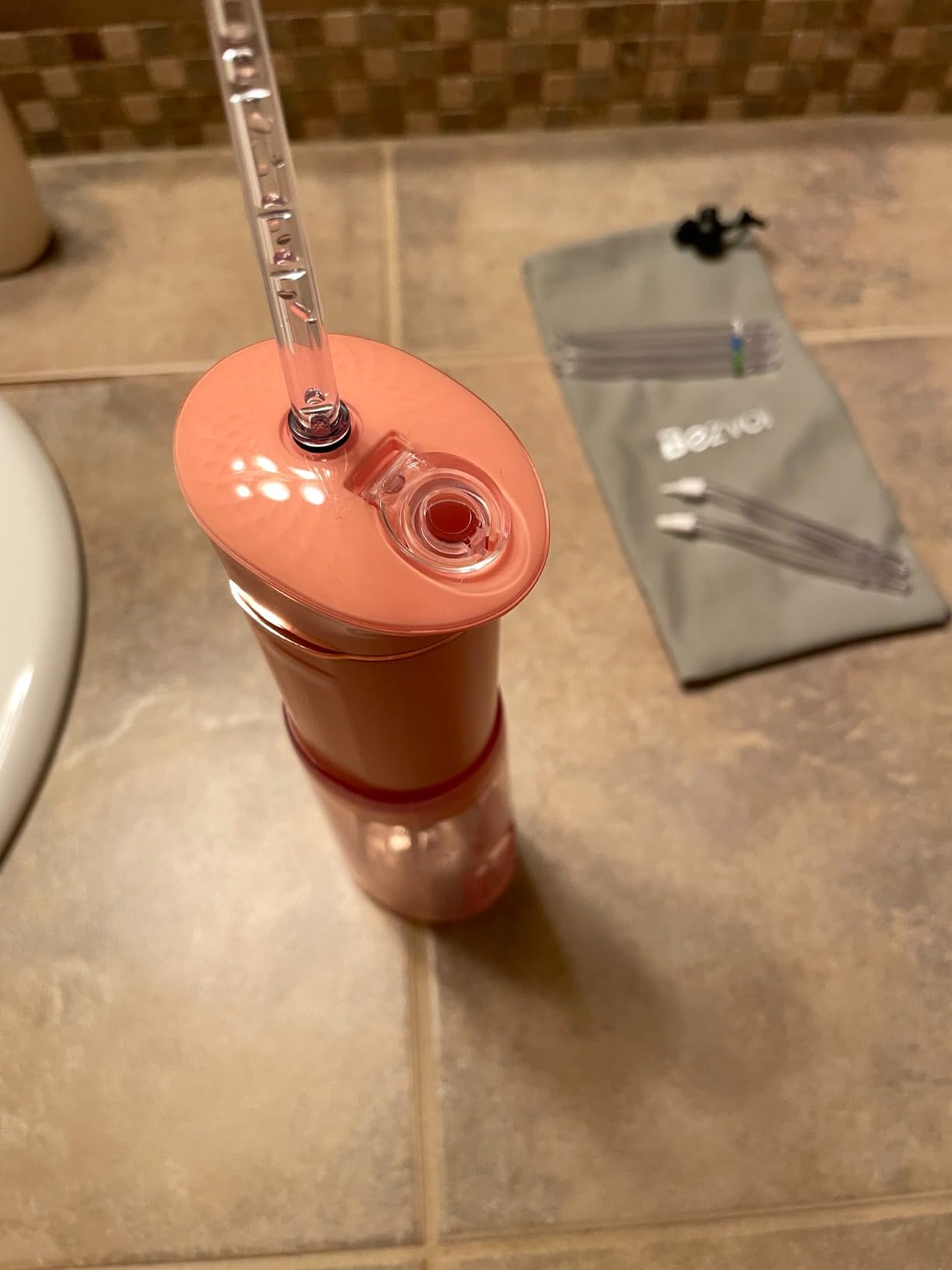 Bezvoi Mini Portable Water Flosser for Travel, 5 Modes Dental Floss, 6 Tips customer photo 1