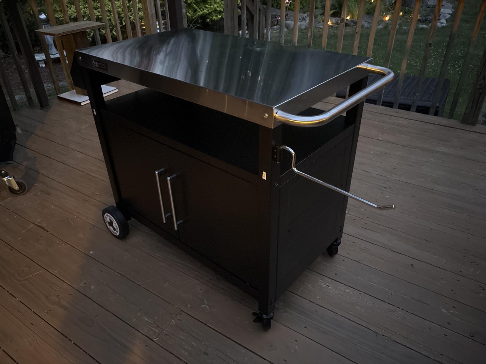 PC3403S Outdoor Grill Cart with Wheels Black customer photo 1