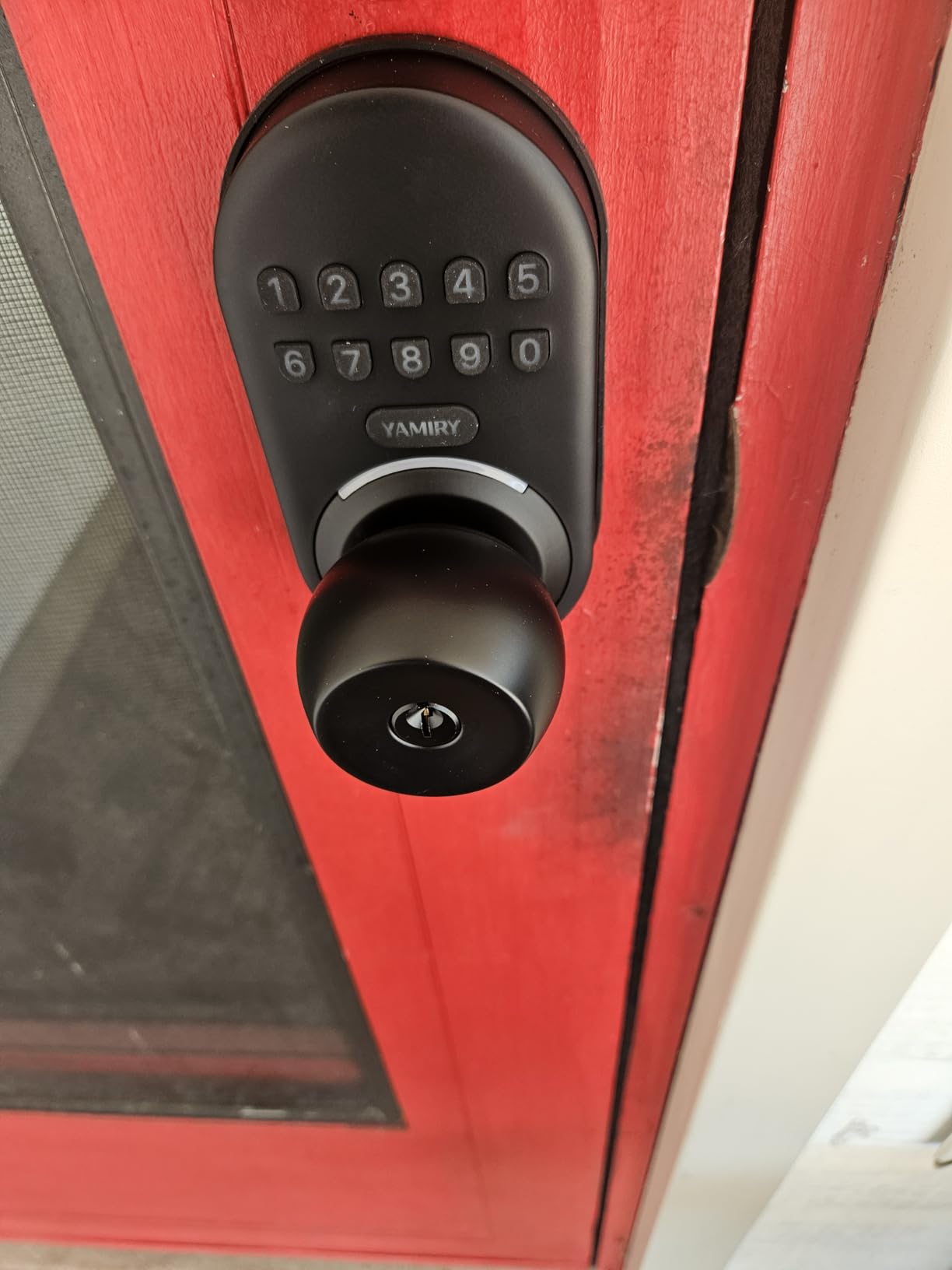 Keypad Smart Door Knob Lock, Yamiry Keyless Entry Digital Lock with Handle customer photo 2