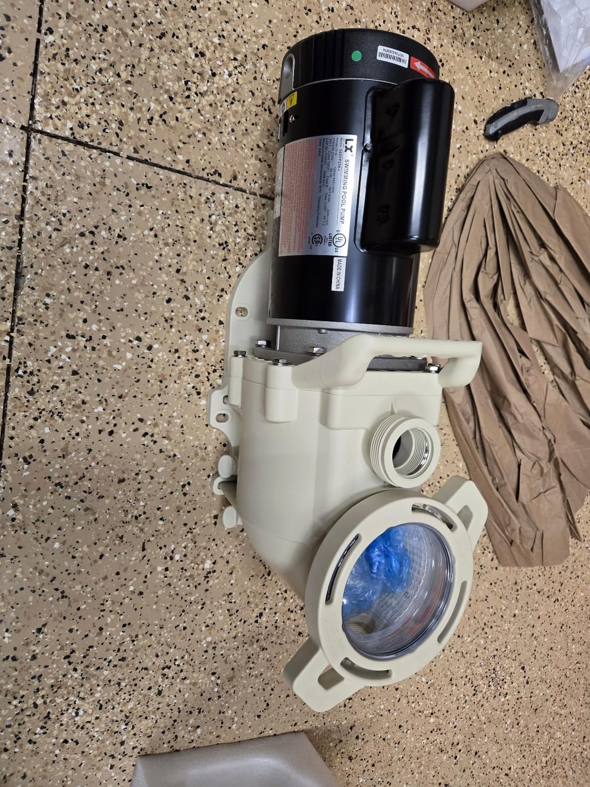 Single Speed Pool Pump 1.5HP, 115/208-230V, 6340GPH, In/Above Pool Pump, Low Nosie, High Flow, Powerful Self Primming Swimming Pool Pumps Inground with 2