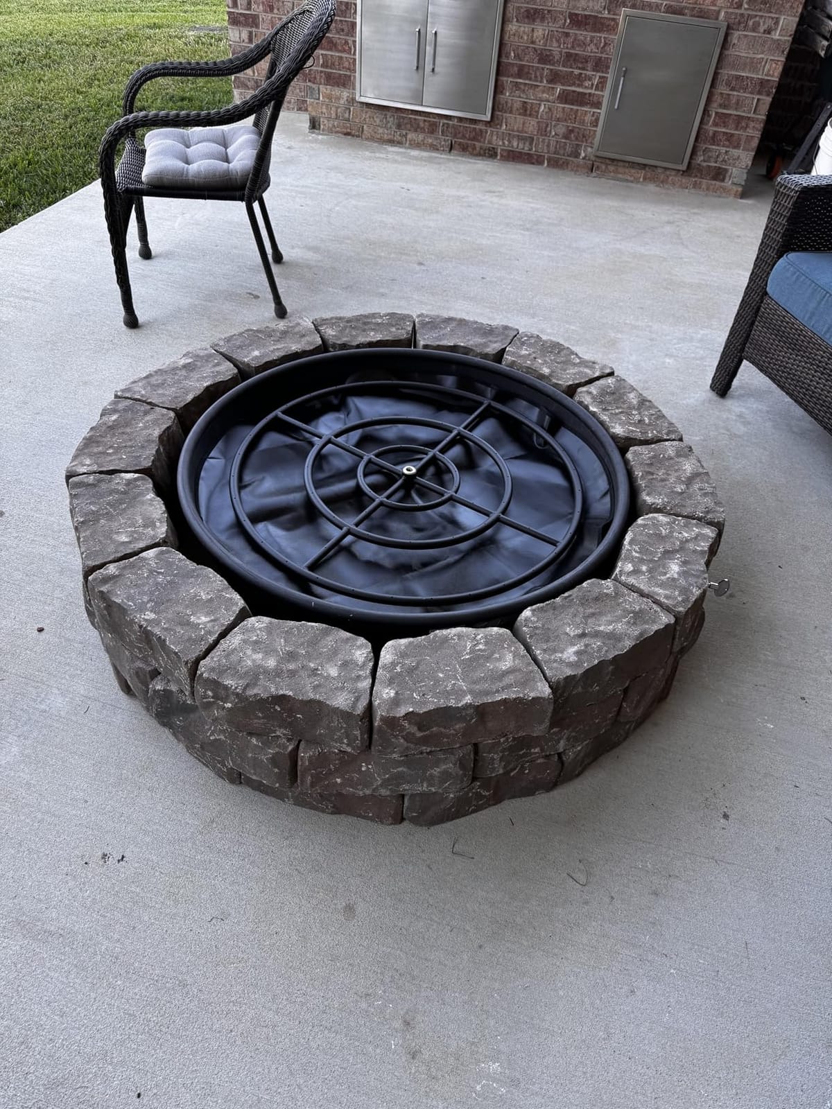 36'' Fire Pit Mat for Solo Stove Bonfire, Double-Sided Fireproof Under Grill Mat Deck Patio Protector Pad, Round BBQ Mat for Solo Stove Accessories, Easy to Clean, Reusable customer photo 2