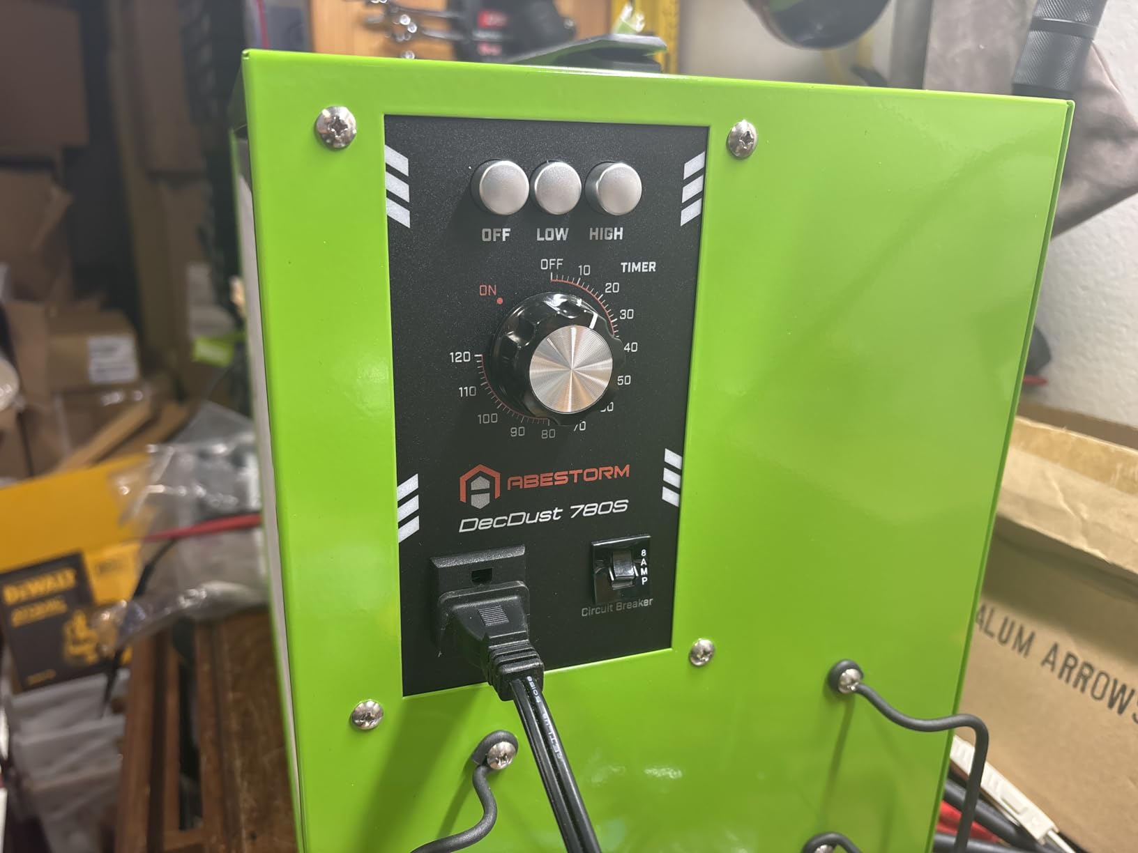 Abestorm Tabletop Dust Collector with Timer for Woodworking Shops customer photo 1