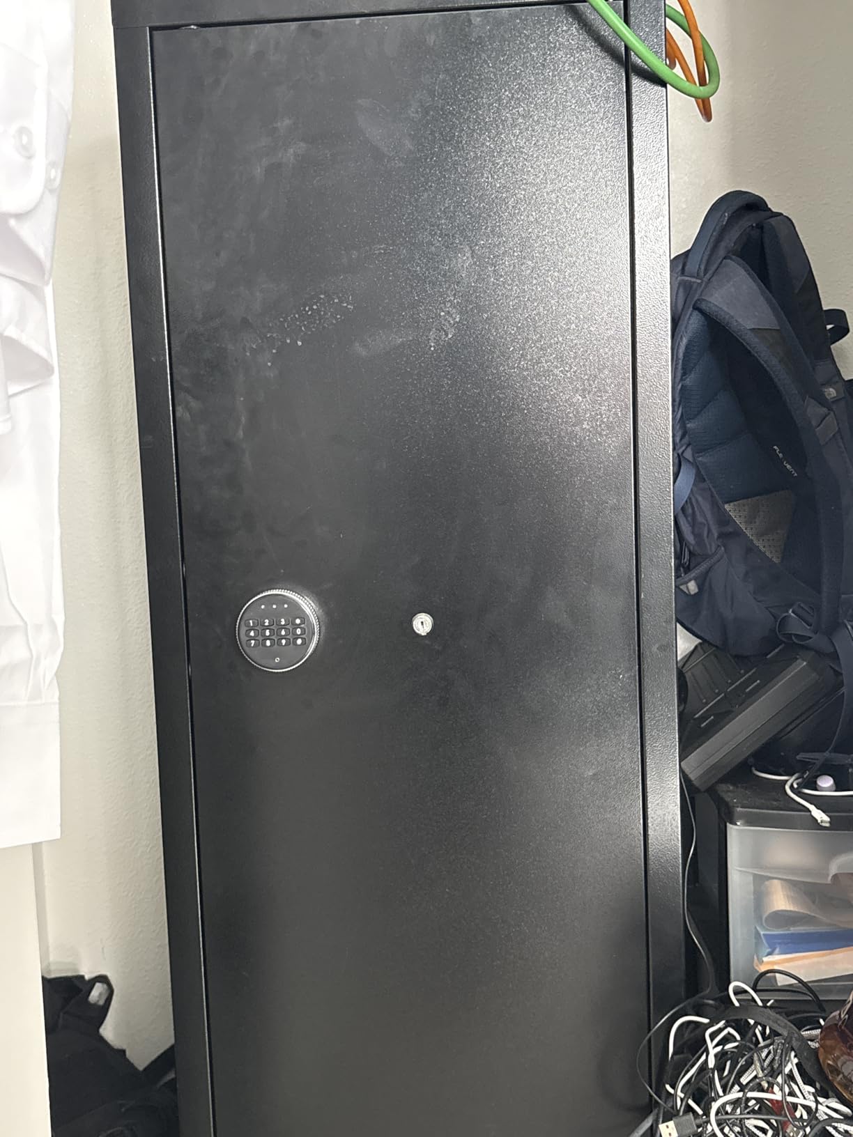 Superday 15-18 Rifle Gun Safe with Keyboard, Quick Access Large Gun Safe for Rifles, Locking Gun Cabinet Rifle Safe with Gun Safes Pockets and Adjustable Rifle Rack for Home, Office(Black) customer photo 2