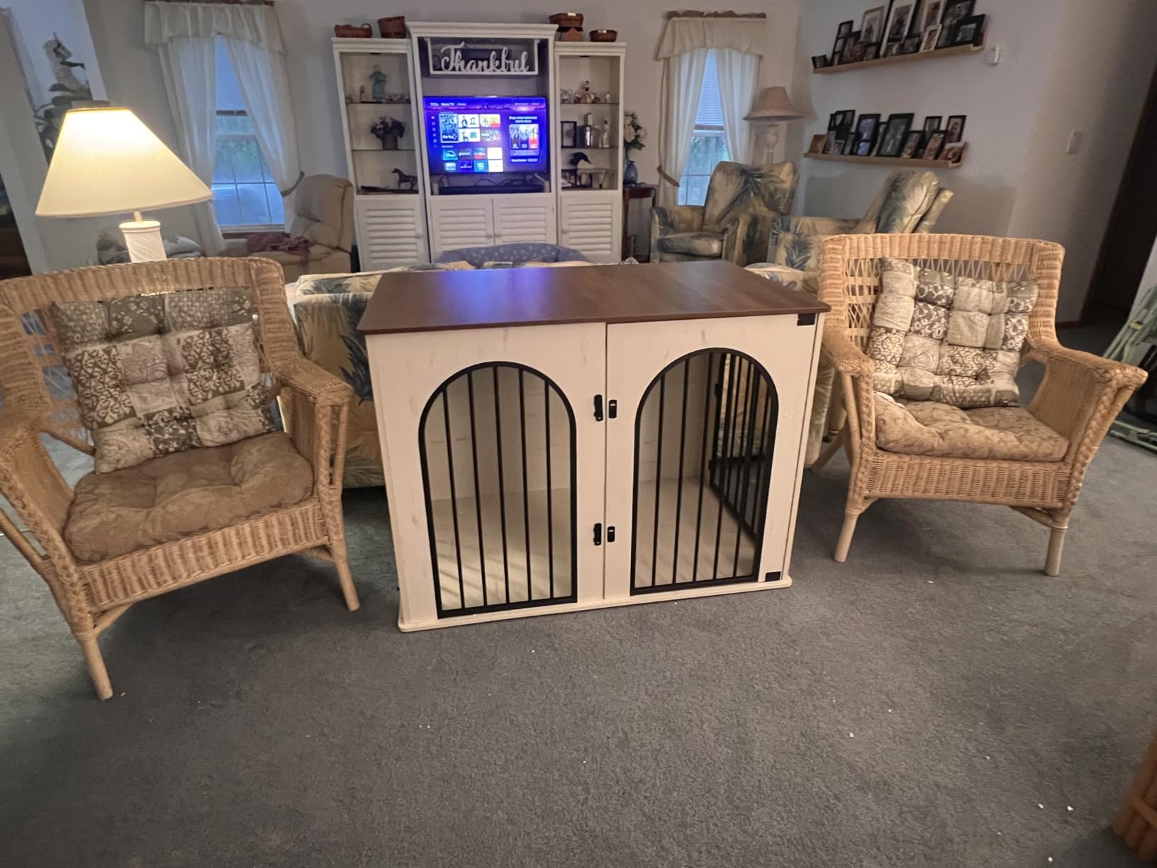 Hzuaneri 31.5'' Dog Crate Furniture,Dog Kennel Indoor for Small/Medium Dogs customer photo 2