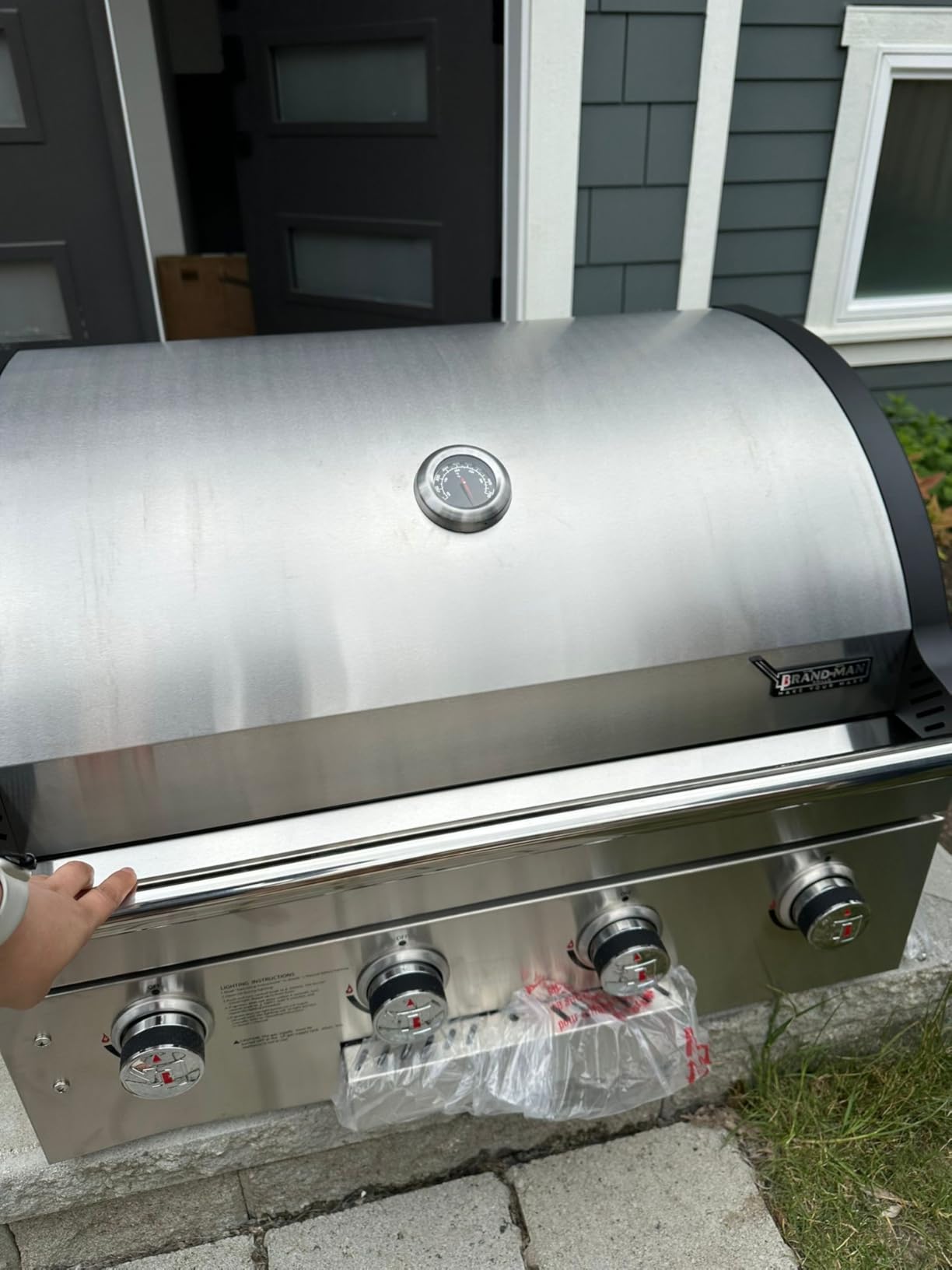 Brand-Man Built-In Gas Grill Head, 40-Inch 6-Burner Outdoor Kitchen Grill customer photo 2