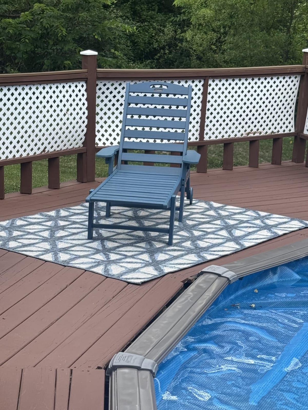 Ciokea Outdoor Chaise Lounge Chair Set of 2, Patio Lounge Chairs for Outside, HDPE Lounge Chairs with Wheels & Cup Holder, Poly Lounge Chair with 5 Position for Poolside, Deck, Grey customer photo 1