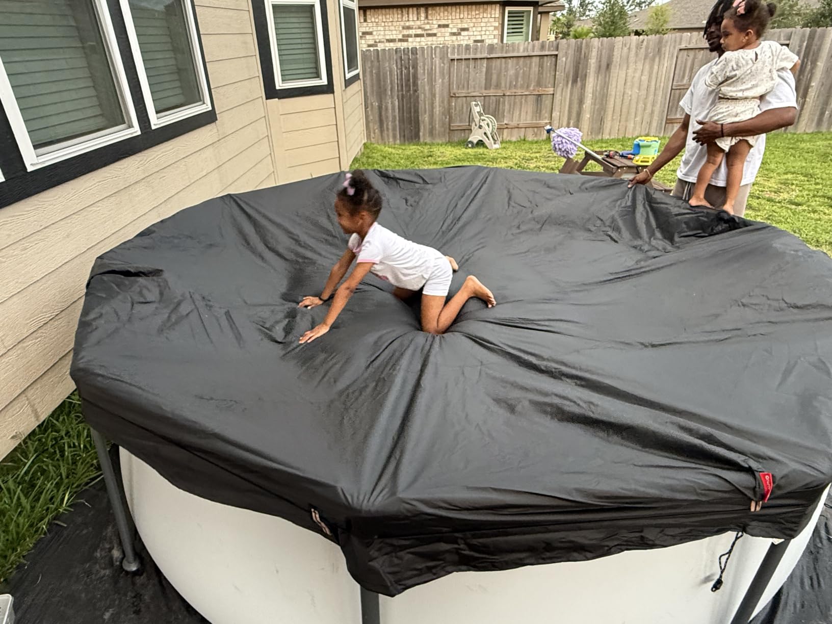 QH.HOME 18ft Winter Pool Cover,Windproof Patented Ratchet&Heavy Duty Fabric customer photo 2