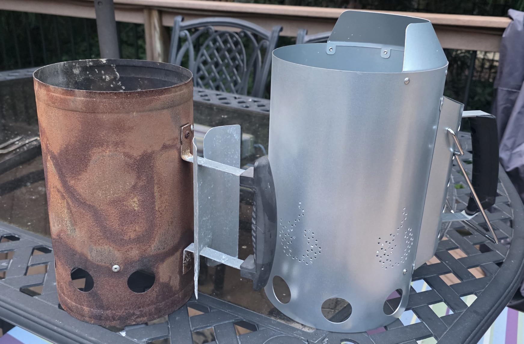 onlyfire Heavy Duty Deluxe Stainless Steel Charcoal Chimney Starter customer photo 2