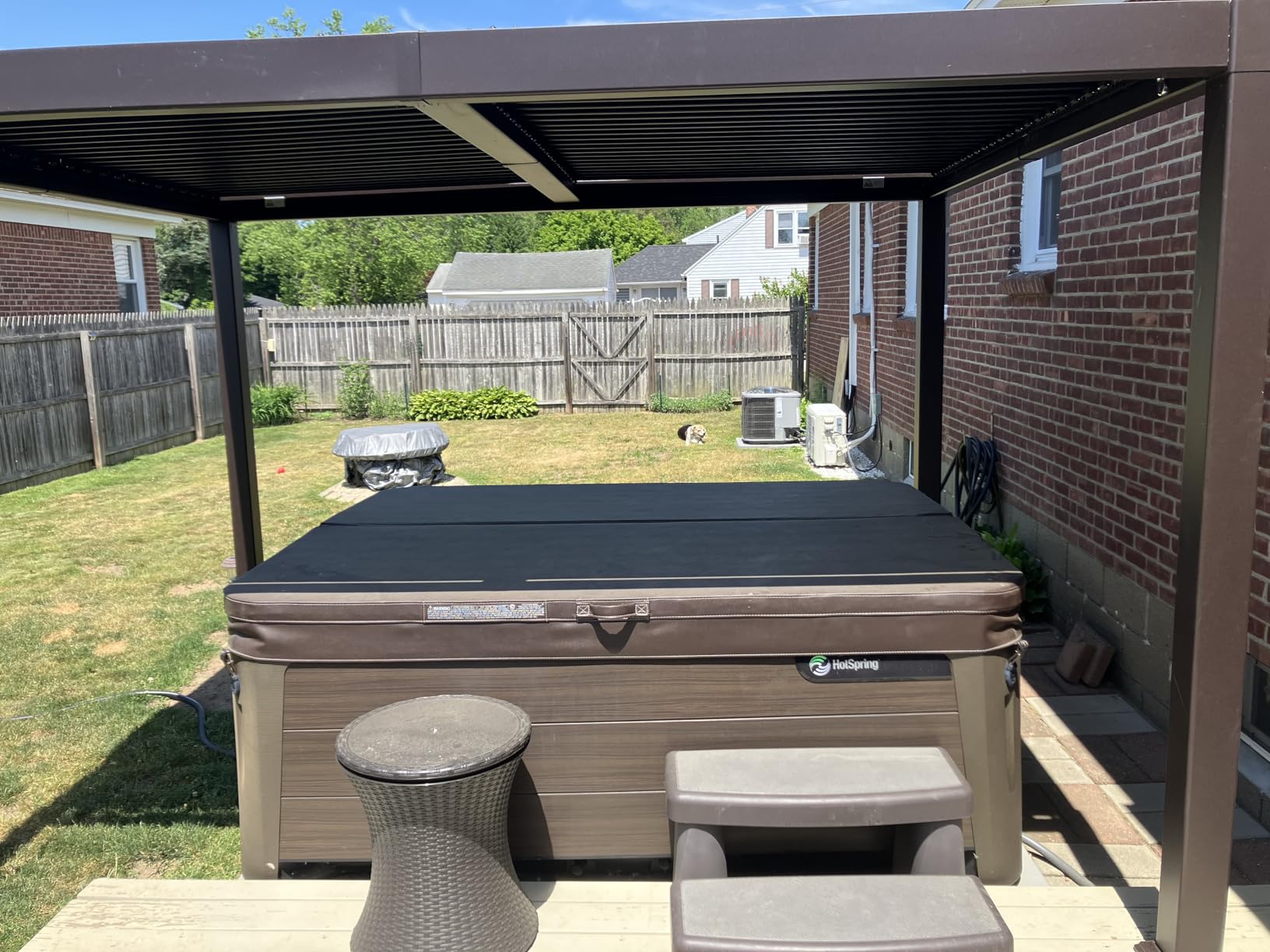PURPLE LEAF Outdoor Louvered Pergola 13' x 15' Patio Aluminum Gazebo Bronze customer photo 1
