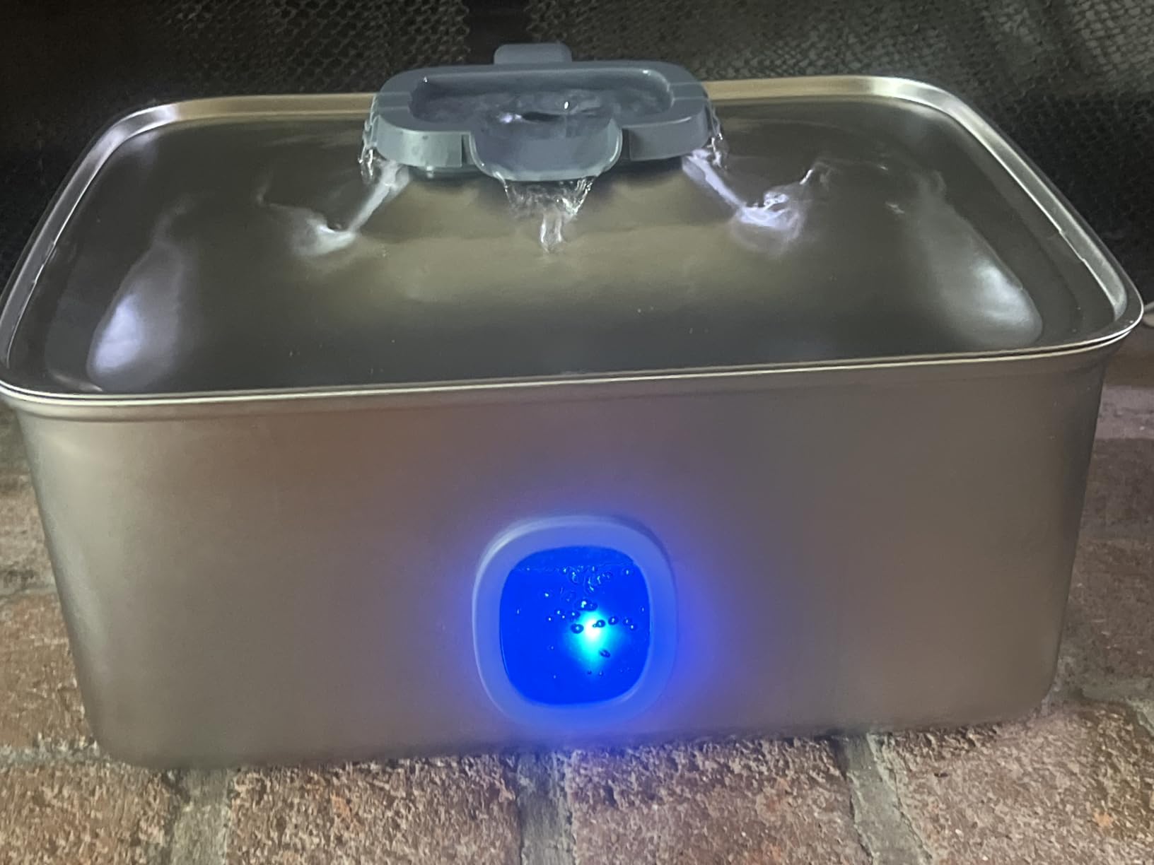 SIBAYS 4Gal/15L Large Dog Water Fountain, Stainless Steel Pet Fountain with Water Window & LED Light, Ultra Quiet Automatic Dog Water Bowl Dispenser for Large Dogs & Multi-pet, Easy to Clean FS76 customer photo 2