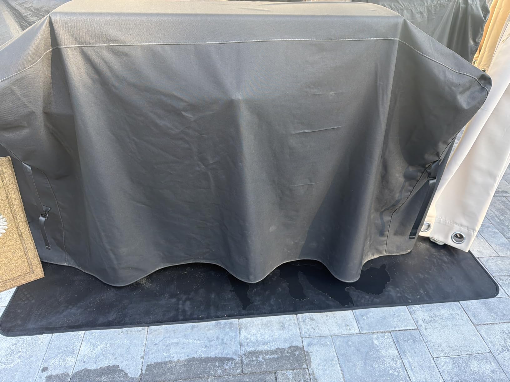 79x39 inches Large Under Grill Mats for Blackstone Outdoor Deck BBQ customer photo 2
