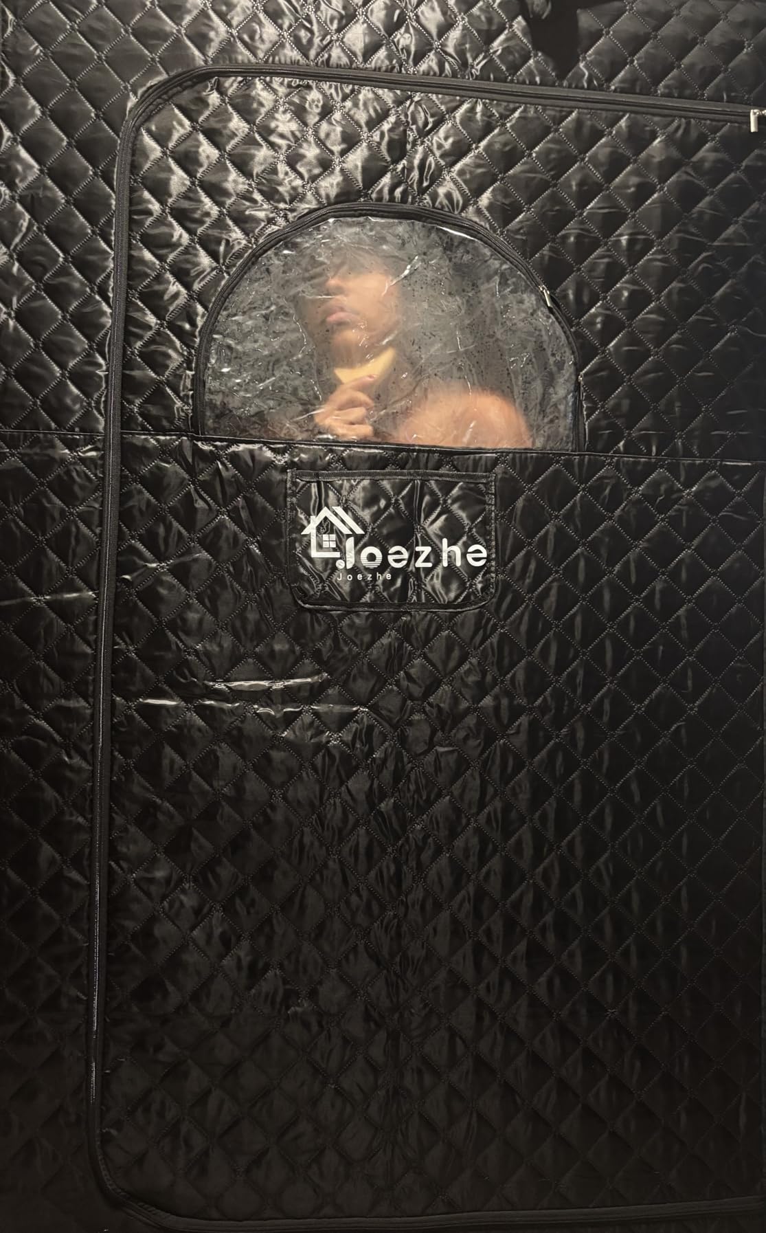 Portable Steam Sauna Tent for Home, Full Body Personal Sauna with 3L 1200W Steamer, Remote Control, 95 Minute Timer and Folding Chair customer photo 2