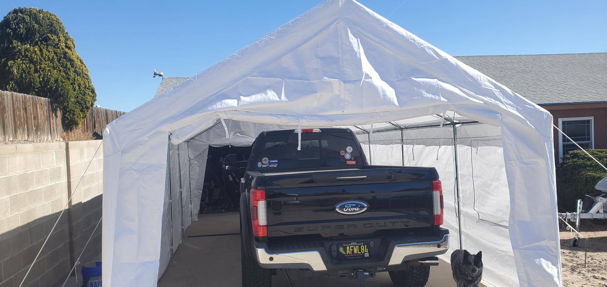 Quictent Heavy Duty 13x25 ft Carports with Side Zipper Doors customer photo 2