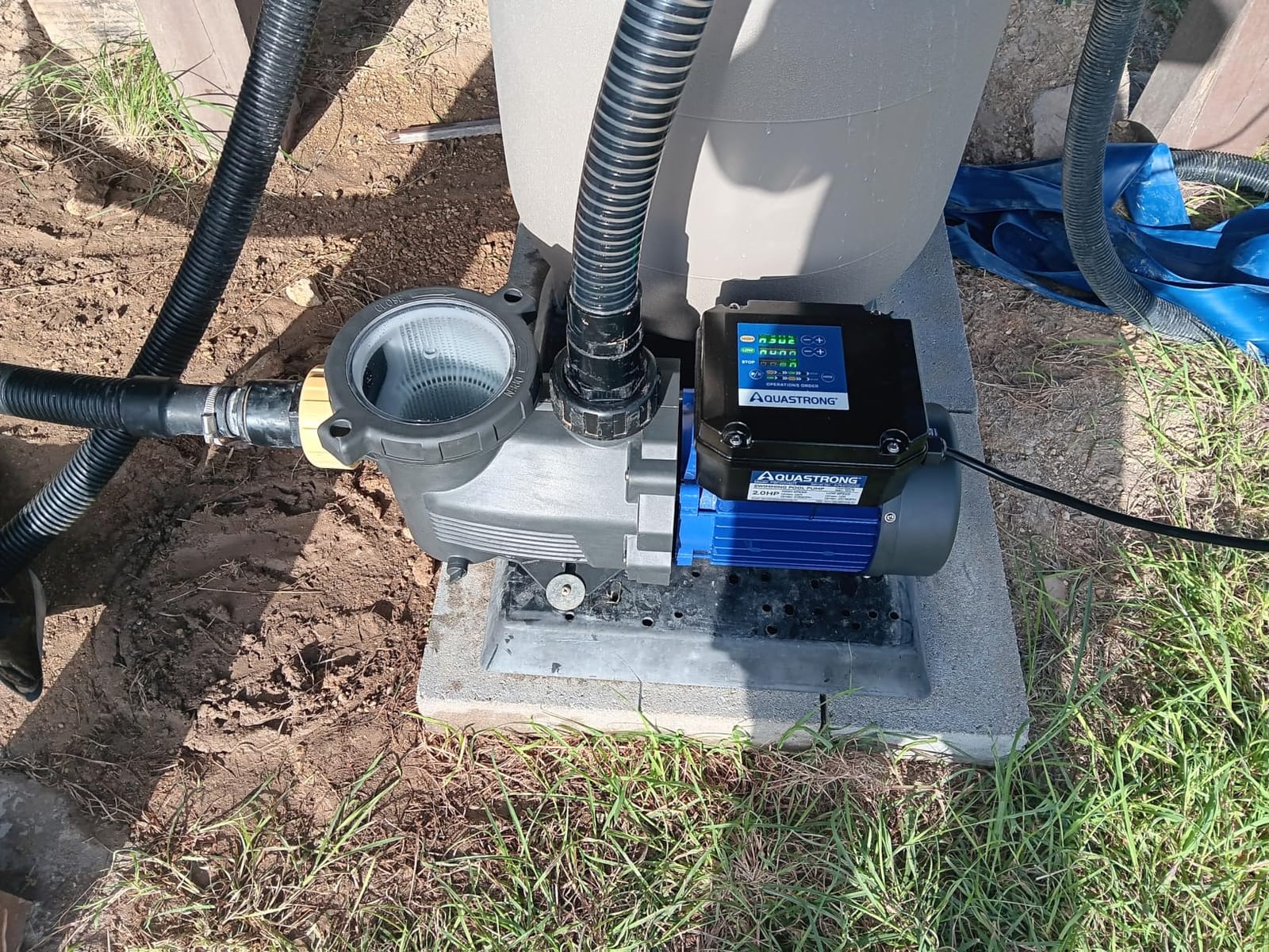 Aquastrong 3HP In/Above Ground Pool Pump with Timer, 220V, 9350GPH, High Flow, Powerful Self Primming Swimming Pool Pumps with Filter customer photo 1