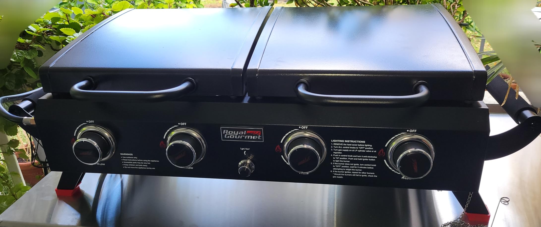 Royal Gourmet 4 Burner Propane Gas Grill and Griddle Combo with Hood customer photo 2