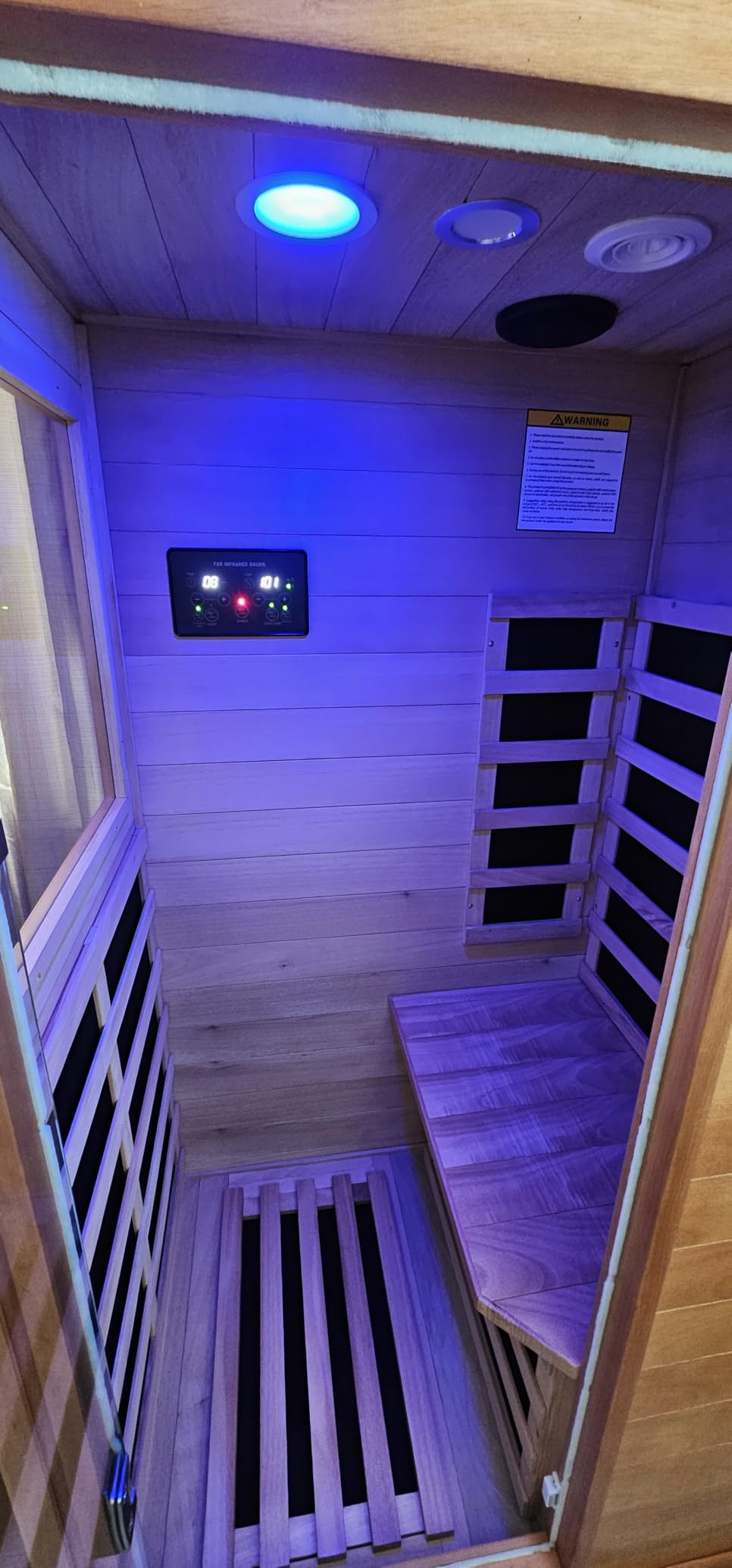 OUTEXER Outdoor Traditional Sauna 4-5 Person 240V 4.5KW 6'x6’ Steam Saunas customer photo 1