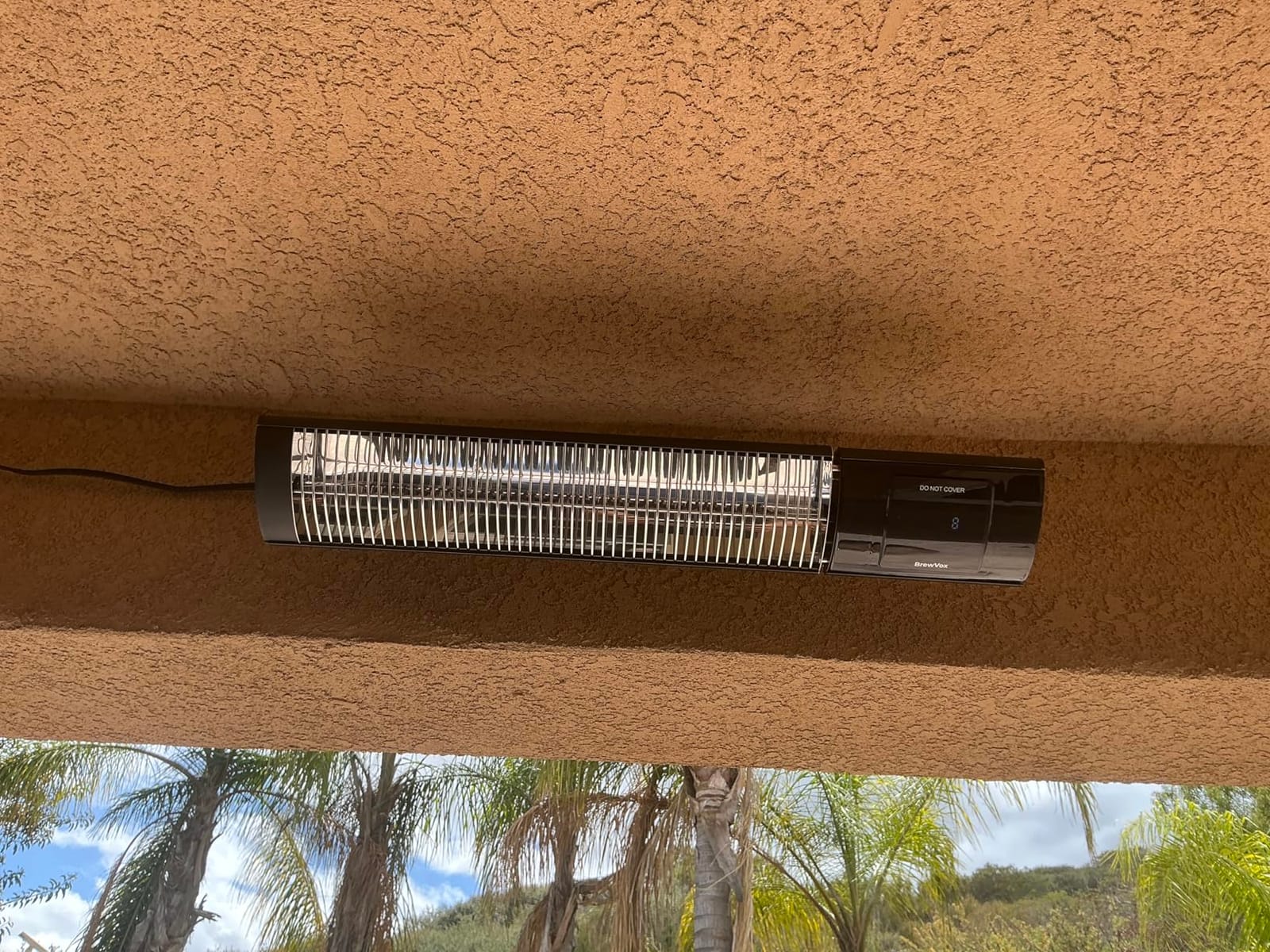 1500W Patio Heater, Electric Outdoor Heaters for Patio with Thermostat, Instant Warmth Carbon Fiber Infrared, Smart App & Remote Control, Wall & Stand Mount, IP65 Waterproof customer photo 2