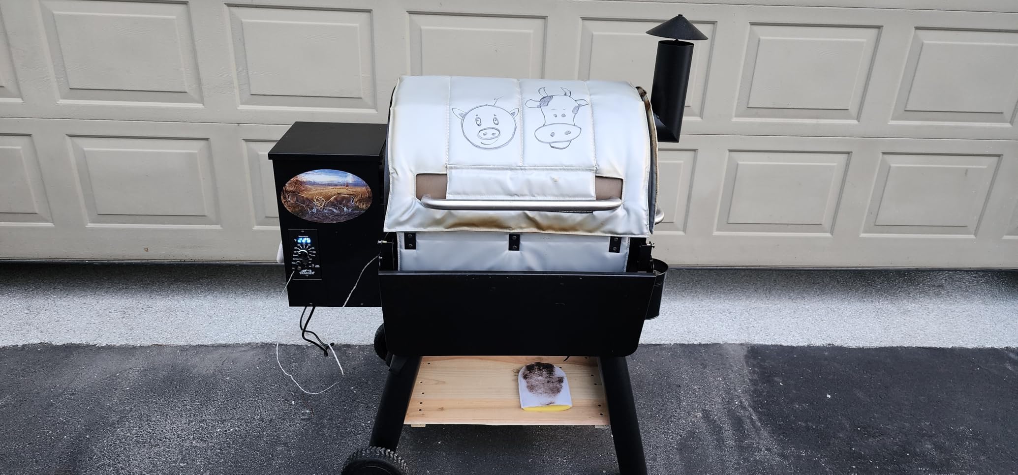 Grill Insulated Blanket for Traeger Woodridge Pro Smoker Cover Thermal Insulation Replacement Parts Insulator Wood Pellet Grills BBQ Winter Accessory customer photo 2