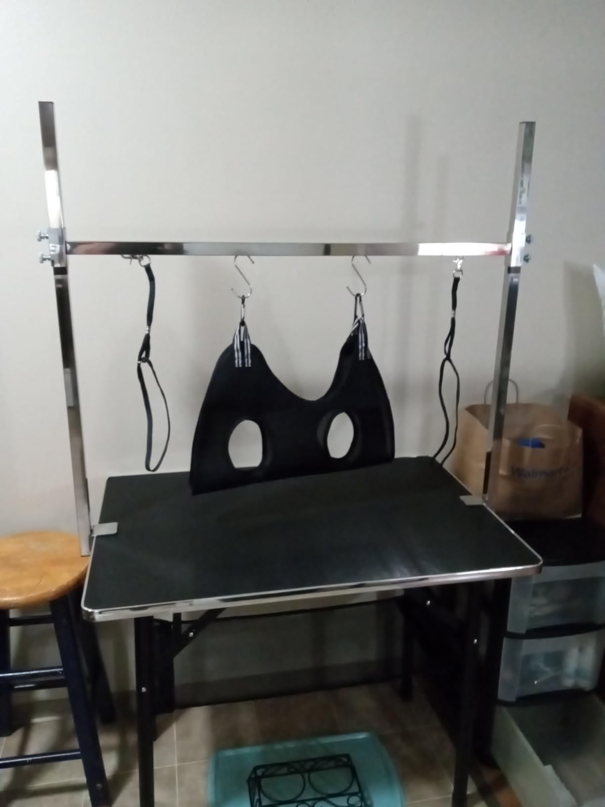 Dog Grooming Table with Arm, Hammock, Nooses, 35.5
