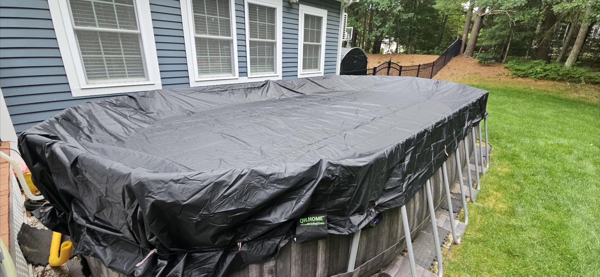 QH.HOME 550D 18 Ft Round Winter Pool Cover Tear Resistant Heavy Duty Fabric customer photo 1