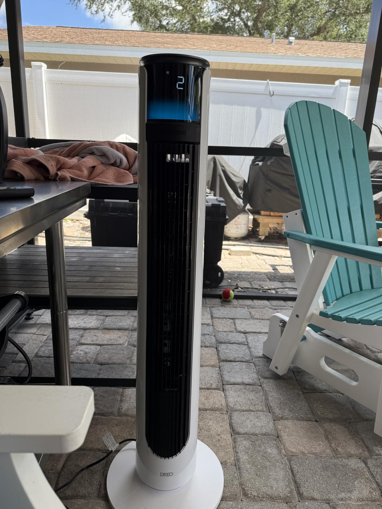DREO TurboCool Outdoor Misting Fan 711AS, 33 ft/s High Velocity, 20dB Quiet customer photo 1