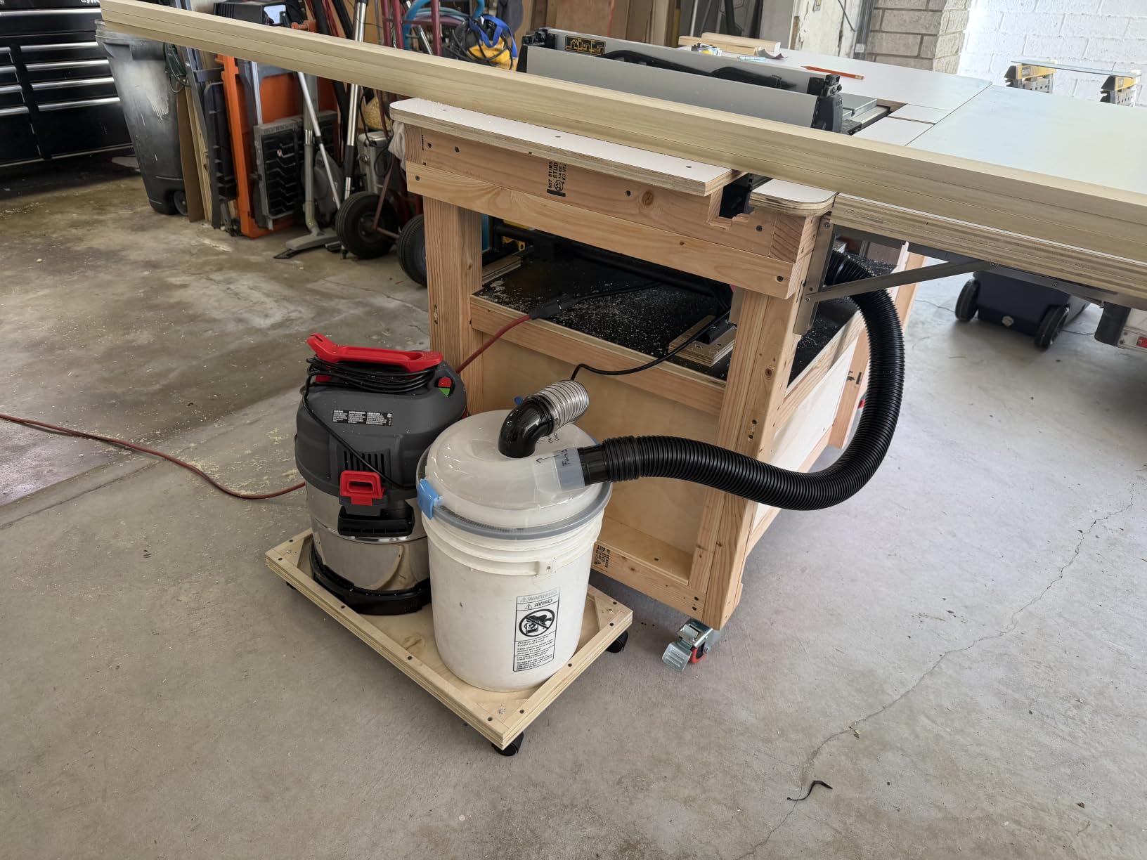 Dust Separator - High-Efficiency Cyclone Dust Separator, Dust Separator for Standard 5 Gallon Buckets, Wet & Dry Debris, Includes 90° Elbows & 2-1/2” Hose customer photo 1