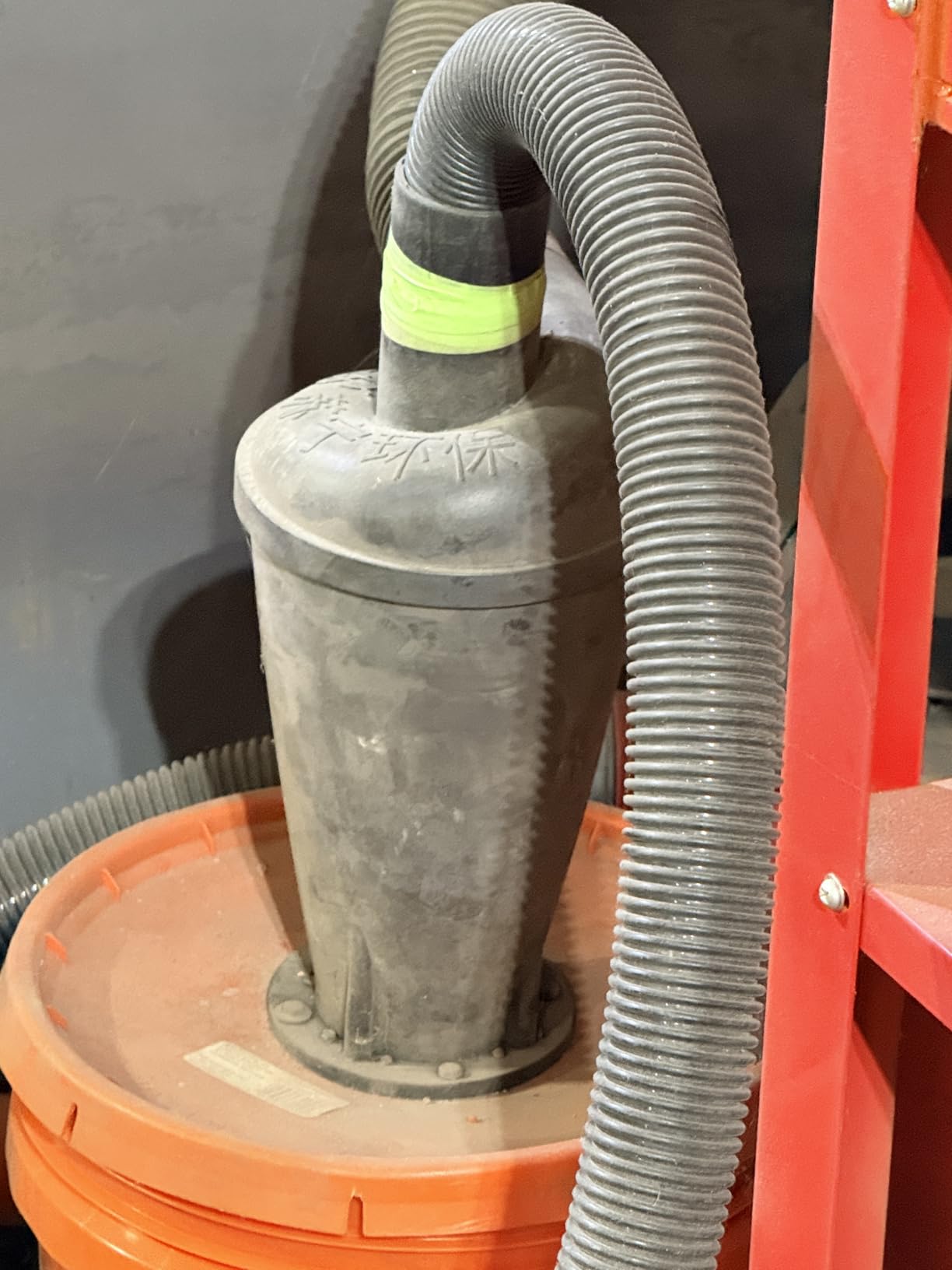 Dust Separator - High-Efficiency Cyclone Dust Separator, Dust Separator for Standard 5 Gallon Buckets, Wet & Dry Debris, Includes 90° Elbows & 2-1/2” Hose customer photo 2