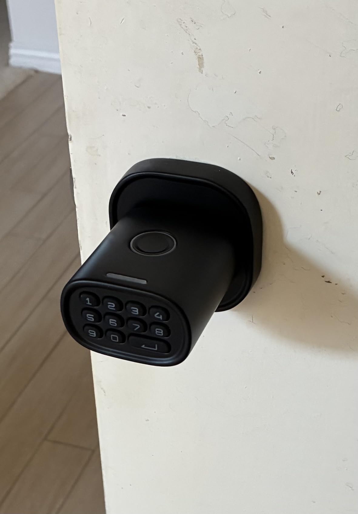 ThorBolt GK1 Smart HomeKit Fingerprint Door Knob (w/o Keypad), Black customer photo 2