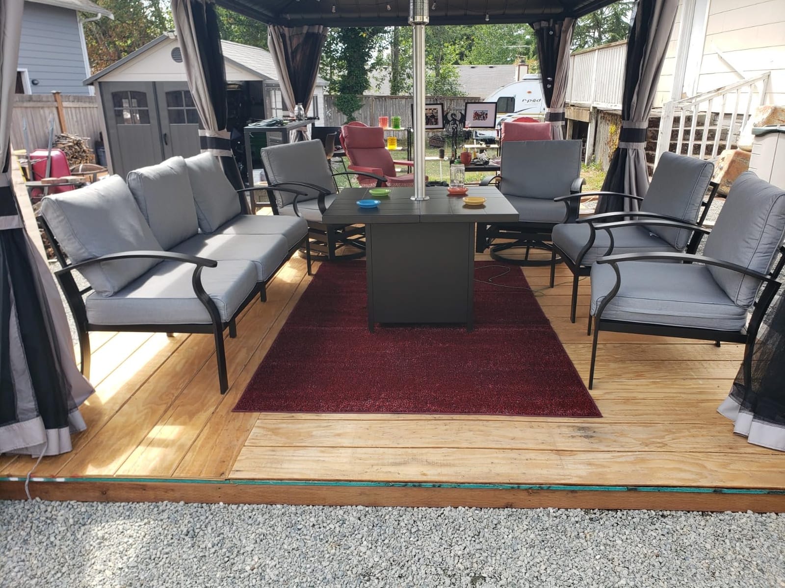 UDPATIO 10'x10' Hardtop Gazebo, Outdoor Gazebo Weather-Resistant, Grey customer photo 1