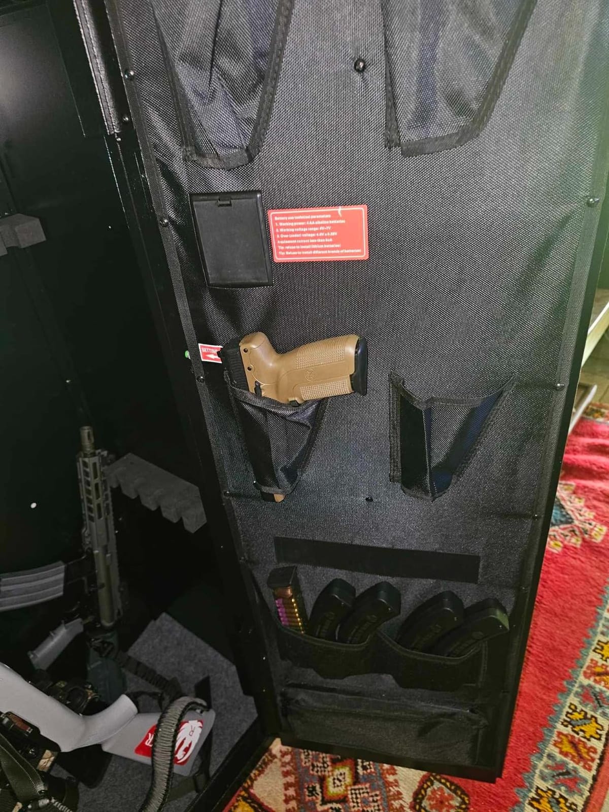 Kaer 12-21 Gun Safe for Rifles and Pistols, Up to 17 Long rifle Cabinet and 4 Pistols with 3 Gun Racks, Removable Shelf for AR-15, Scoped Rifles, Shotguns, Keypad Lock Mute/Alarm/LED for Home, Garage customer photo 2