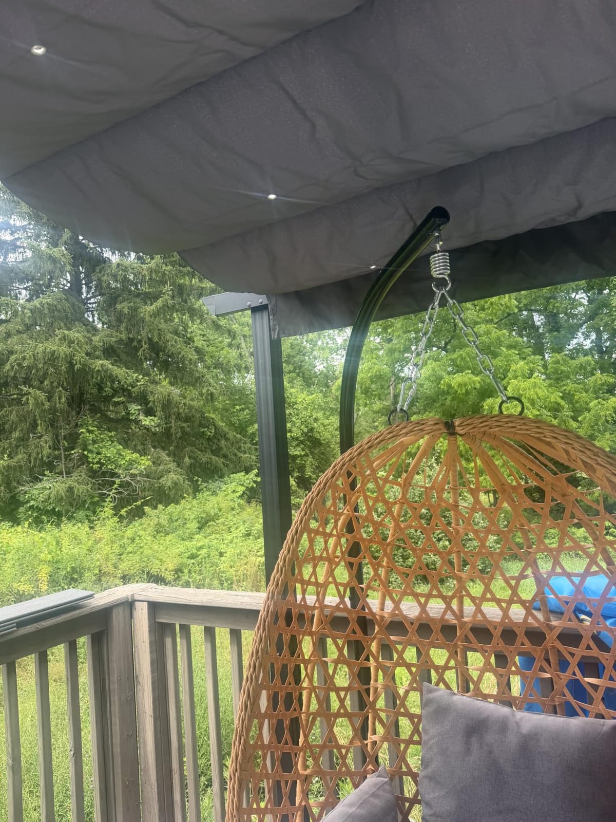 Ahomly 12 X 8 Outdoor Retractable Pergola, Adjustable Shade Canopy, Gray customer photo 2