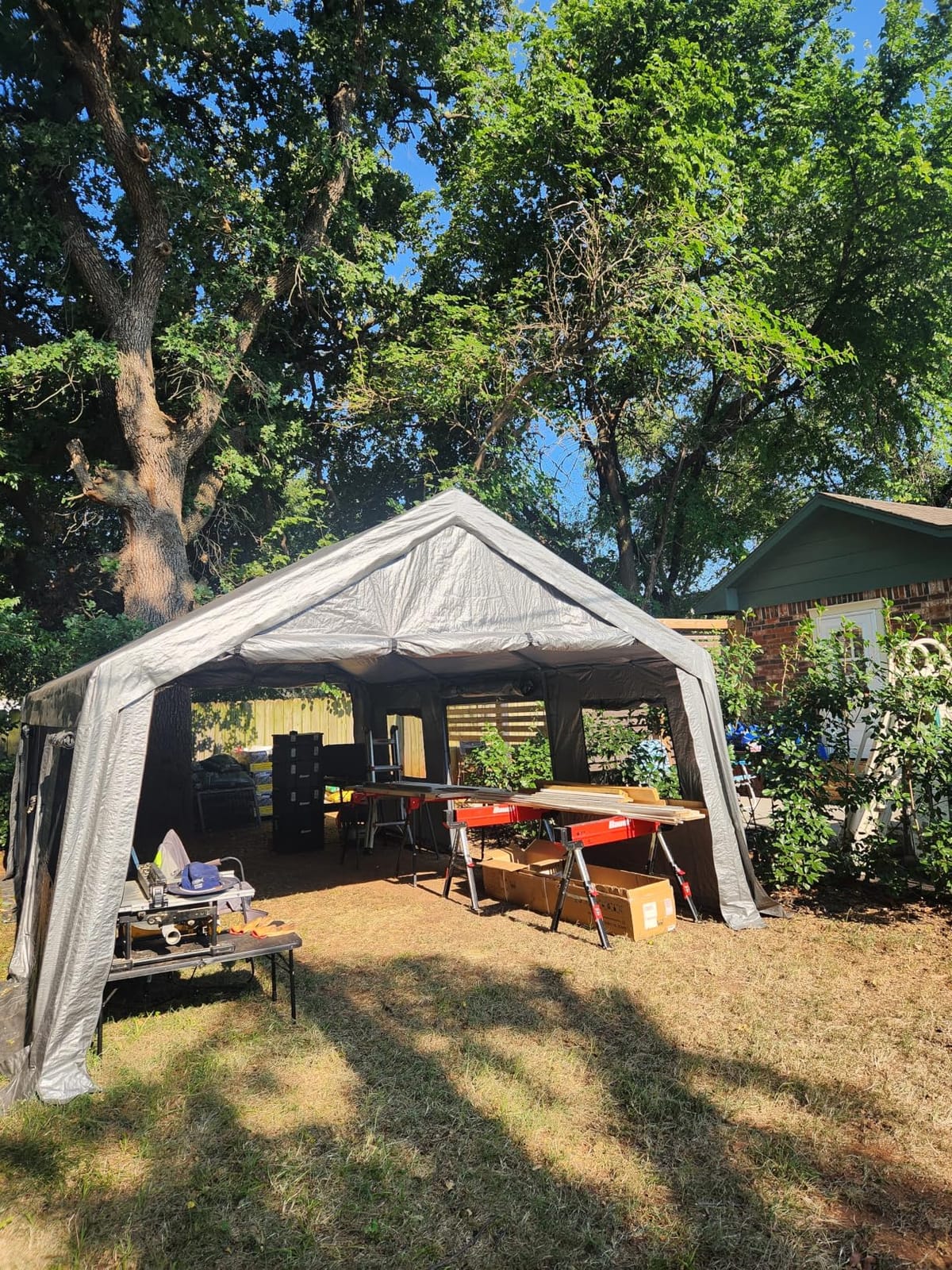 Acepic Upgraded 20x20 Heavy Duty Carport, Drive Through Portable Garage customer photo 2