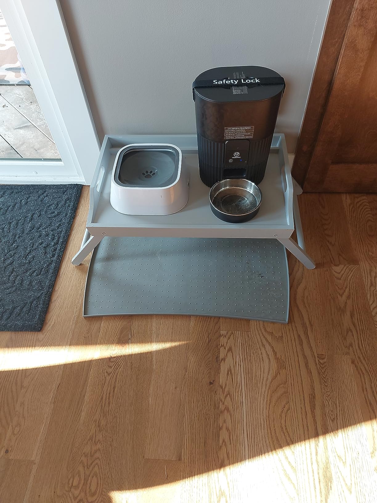 PAPIFEED Automatic Cat Feeder with Camera, WiFi Auto Cat Feeder with App, 3L Slow-Feed Cat Food Dispenser for Dry Food, Dual Power Supply Timed Pet Feeder, 10 Meals/Day, 6 Portions/Meal customer photo 2
