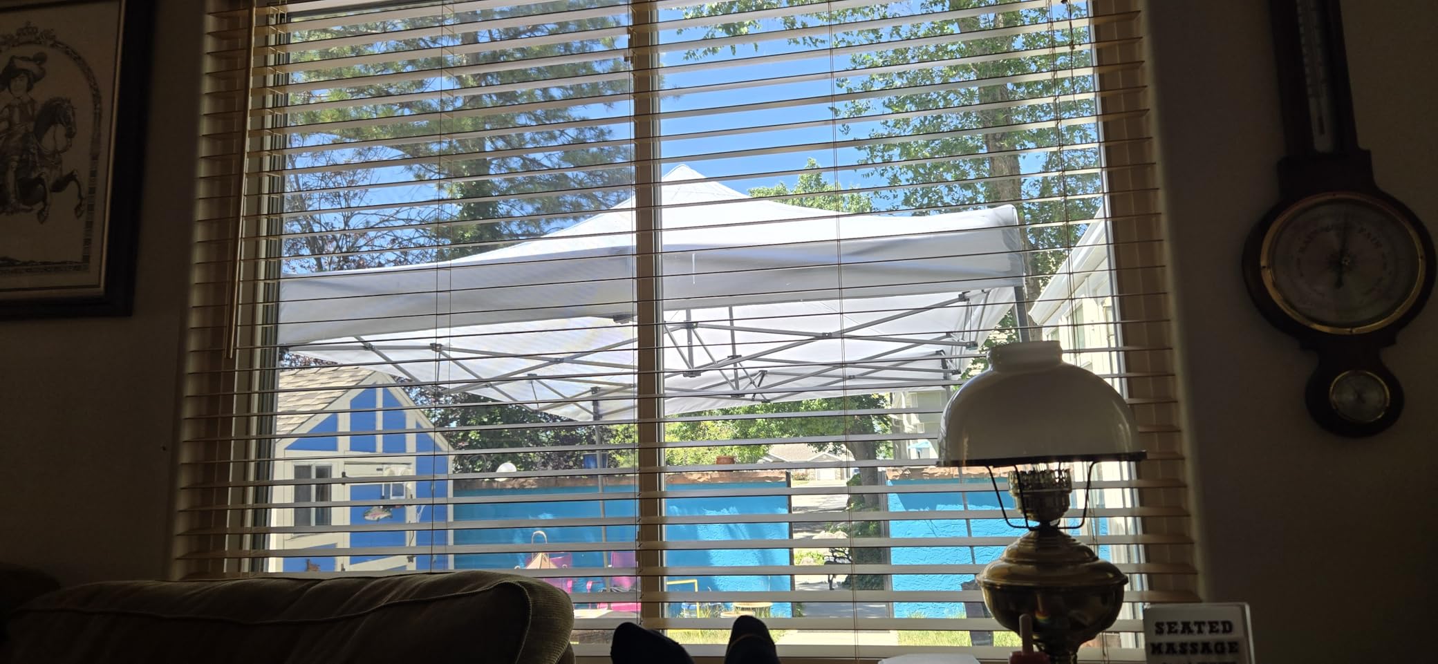 EROMMY Instant 10x10 Pop Up Canopy Tent, Heavy Duty Waterproof Folding Party Tent Equipped with 4 Removable Sidewalls, Outdoor Shade Shelter for Home, Wedding, Business & Market Use, Black customer photo 1