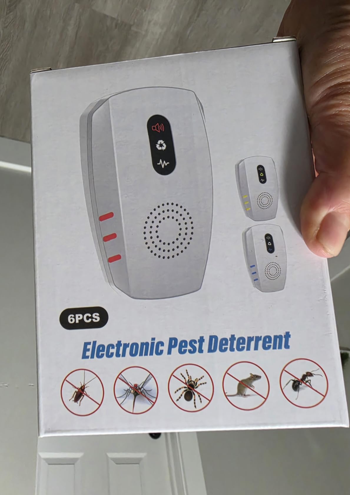 2026 Upgraded Ultrasonic Indoor Pest Repeller, 3-Mode Mouse Traps, 6 Pack customer photo 1