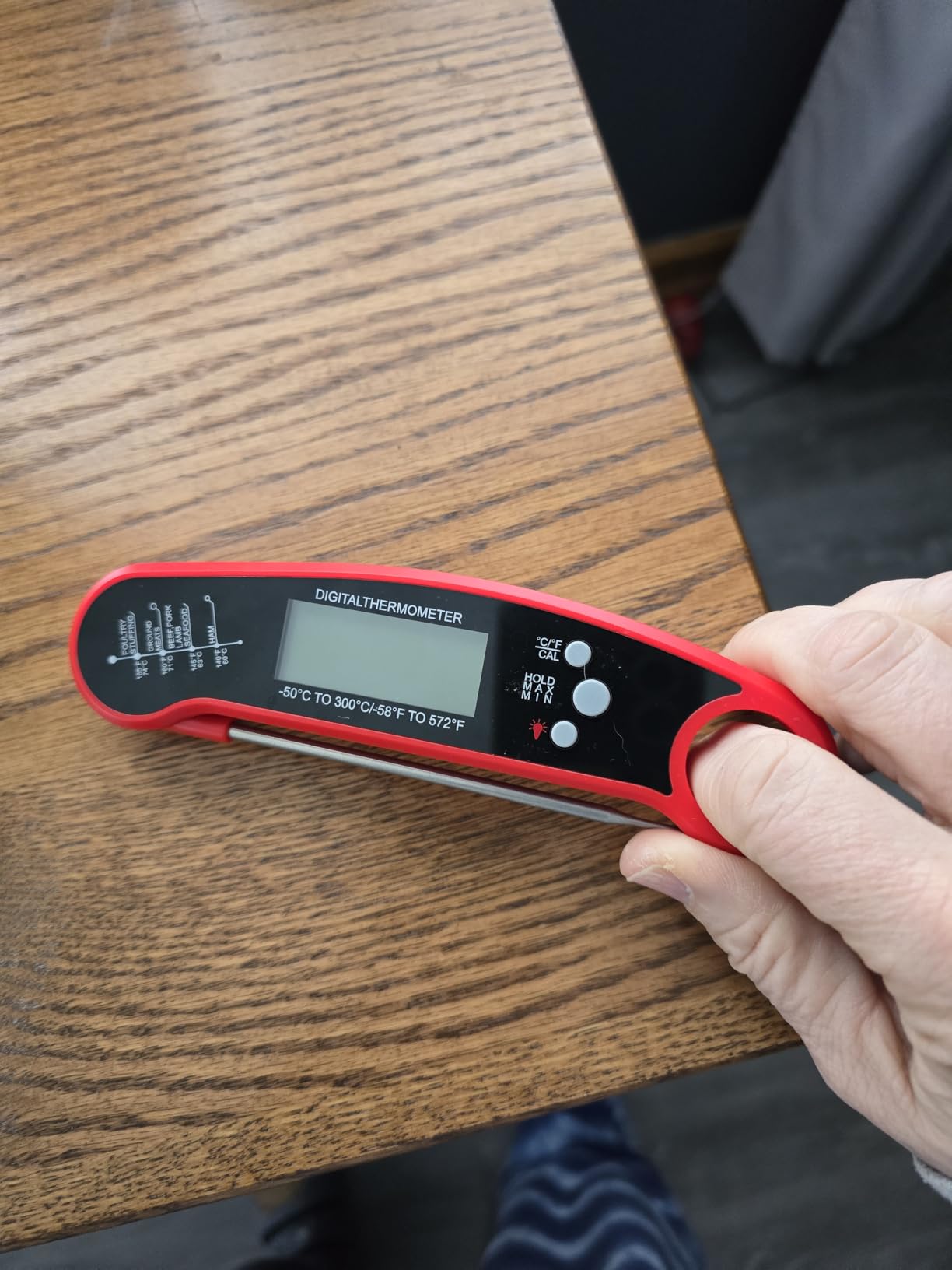 Smart Bluetooth Wireless Meat Thermometer with 6 Sensors,0.5S Instant Read customer photo 1