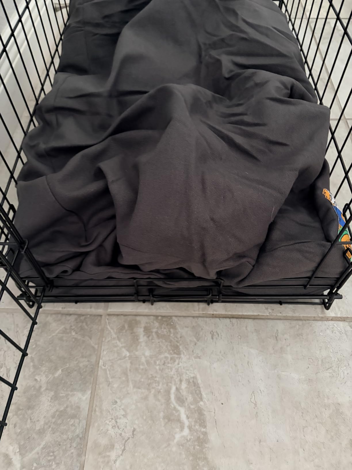 Sytopia 42 Inch Indestructible Dog Bed for Aggressive Chewers, Chew Proof Durable Waterproof Pet Bed with Machine Washable Removable Cover, Outdoor Indoor Patio Pet Pad for Crate, Green customer photo 2