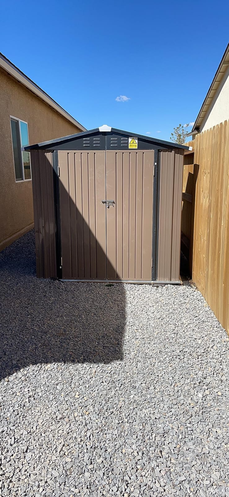 UDPATIO Outdoor Storage Shed 5x3 FT, Garden Resin Shed with Floor, Grey customer photo 1