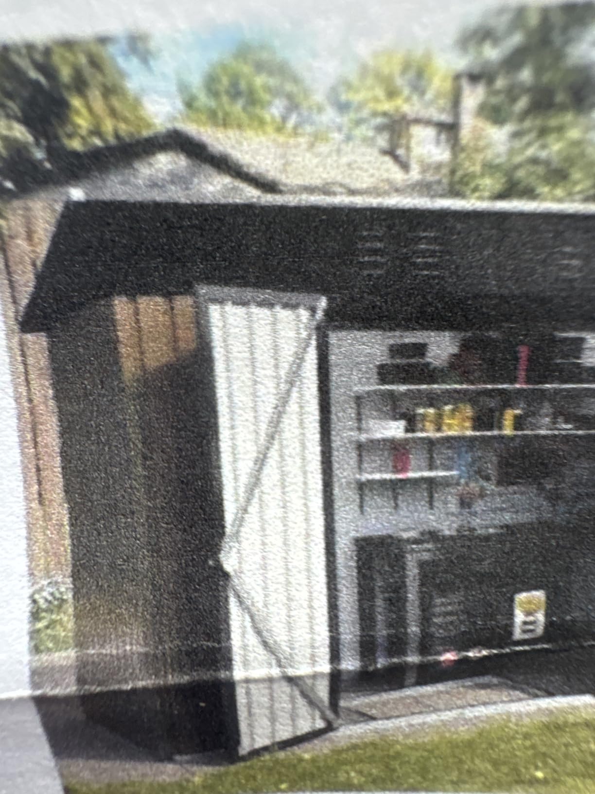 UDPATIO Outdoor Storage Shed 5x3 FT, Garden Resin Shed with Floor, Grey customer photo 2