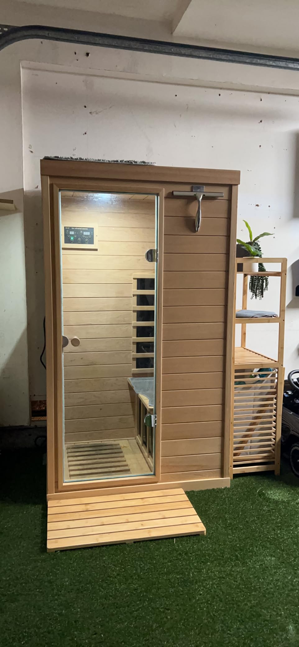2 Person Infrared Sauna w/ Red Light Therapy Ceramic Infrared Indoor Saunas customer photo 1