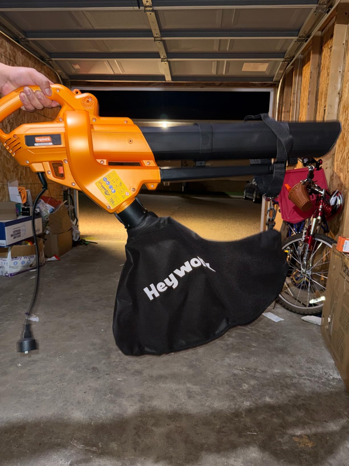 3-in-1 Leaf Vacuum Mulcher, 450 CFM Corded Blower customer photo 1