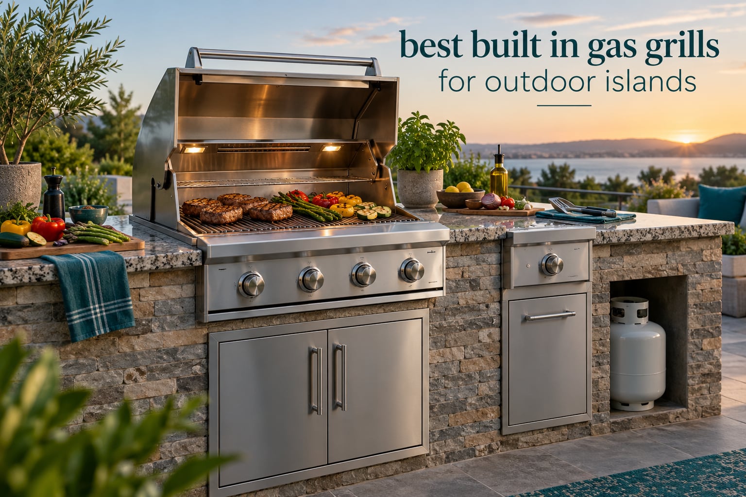 best built in gas grills for outdoor islands