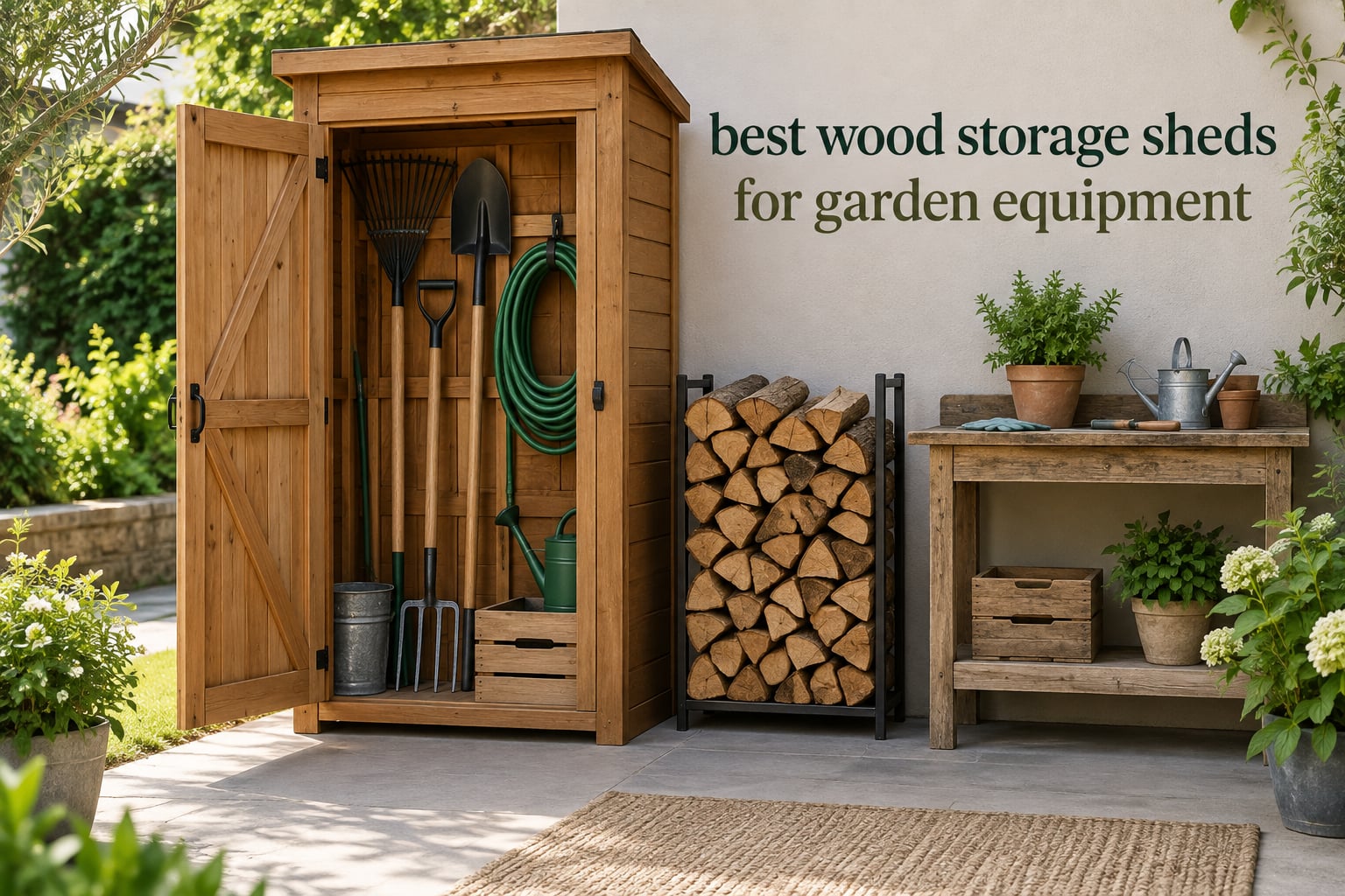 best wood storage sheds for garden equipment