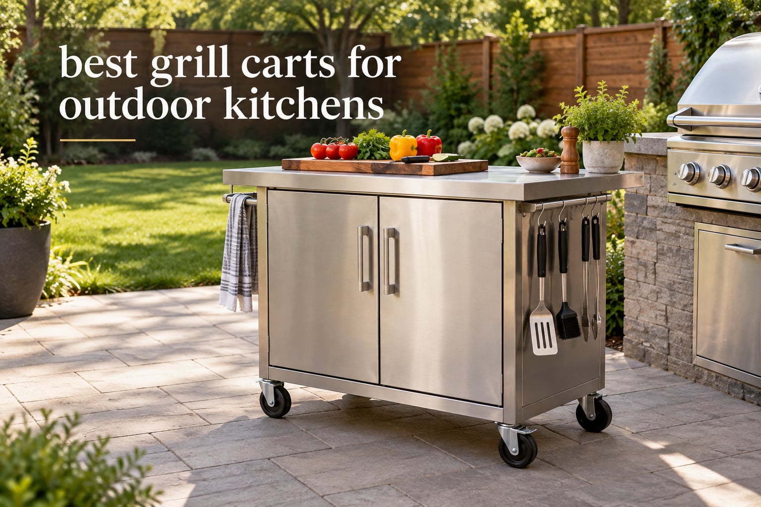 best grill carts for outdoor kitchens