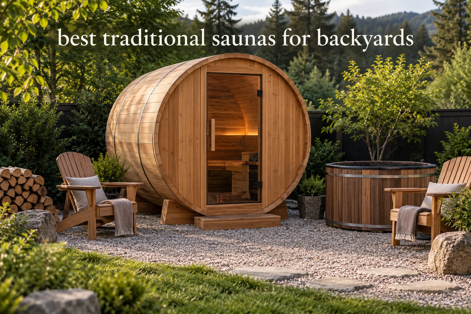 best traditional saunas for backyards