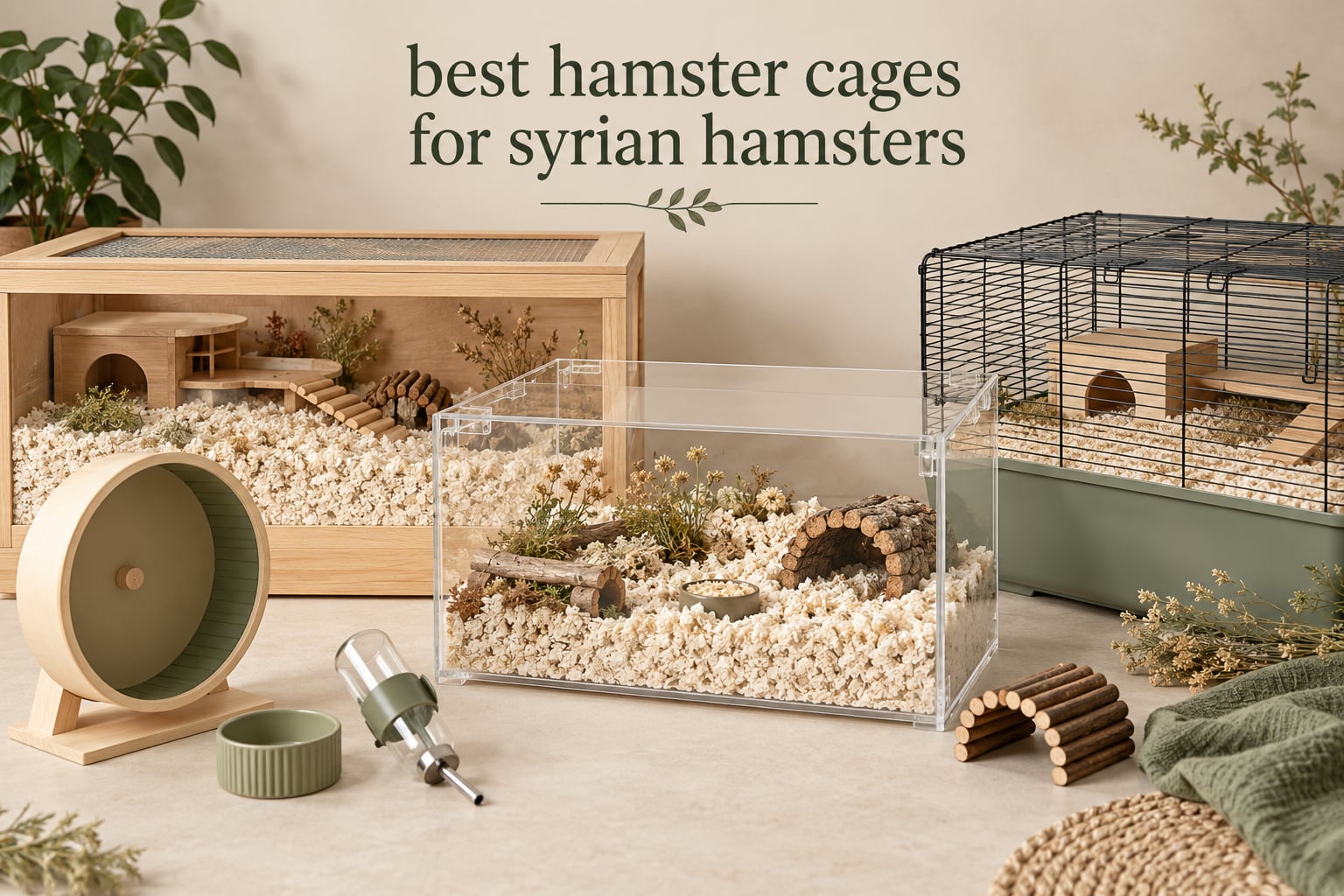 best hamster cages for syrian hamsters